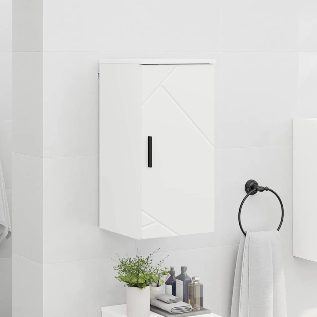 Badezimmerschrank Weiß 30 x 31,5 x 61 cm Holzwerkstoff, Metall