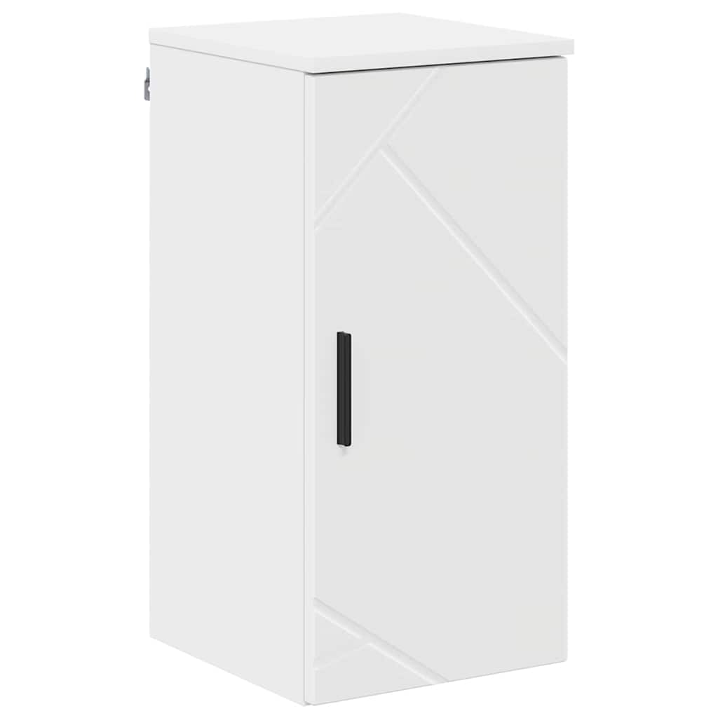 Badezimmerschrank Weiß 30 x 31,5 x 61 cm Holzwerkstoff, Metall