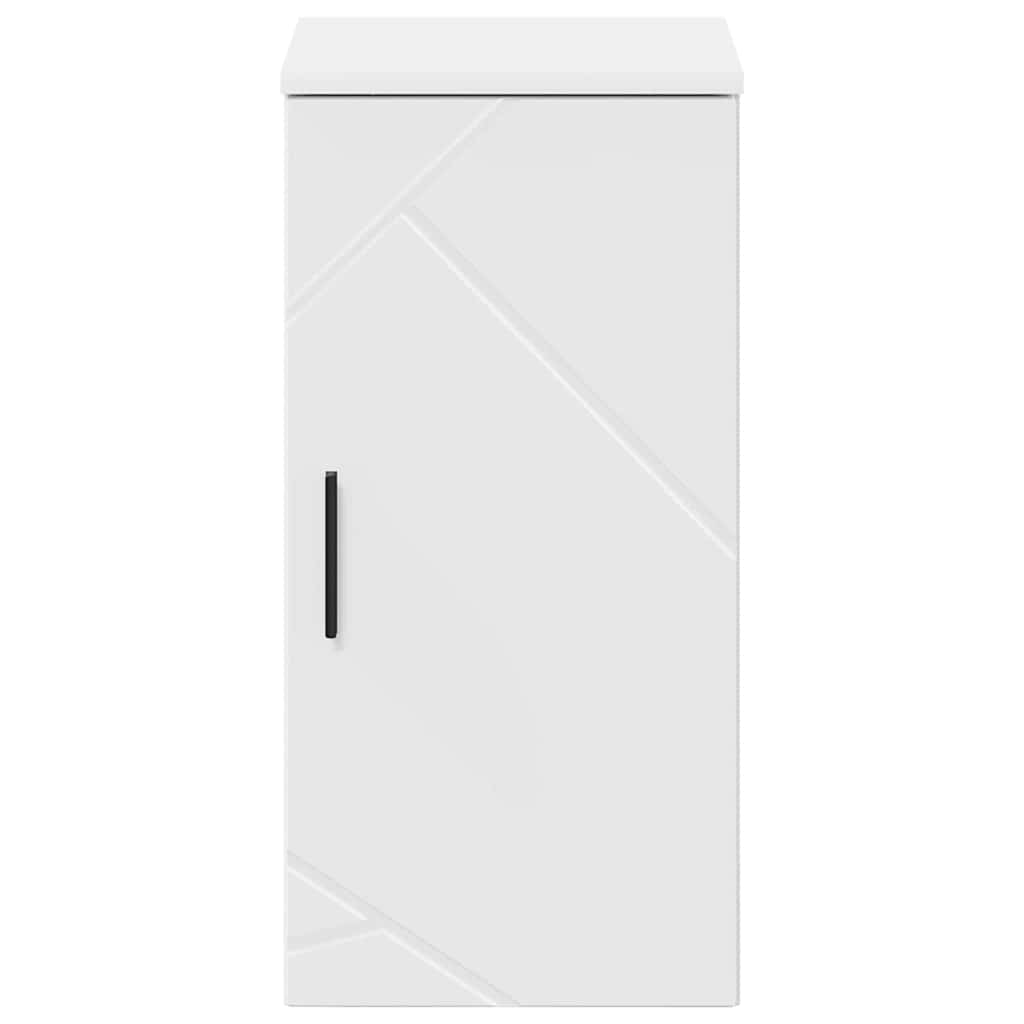Badezimmerschrank Weiß 30 x 31,5 x 61 cm Holzwerkstoff, Metall