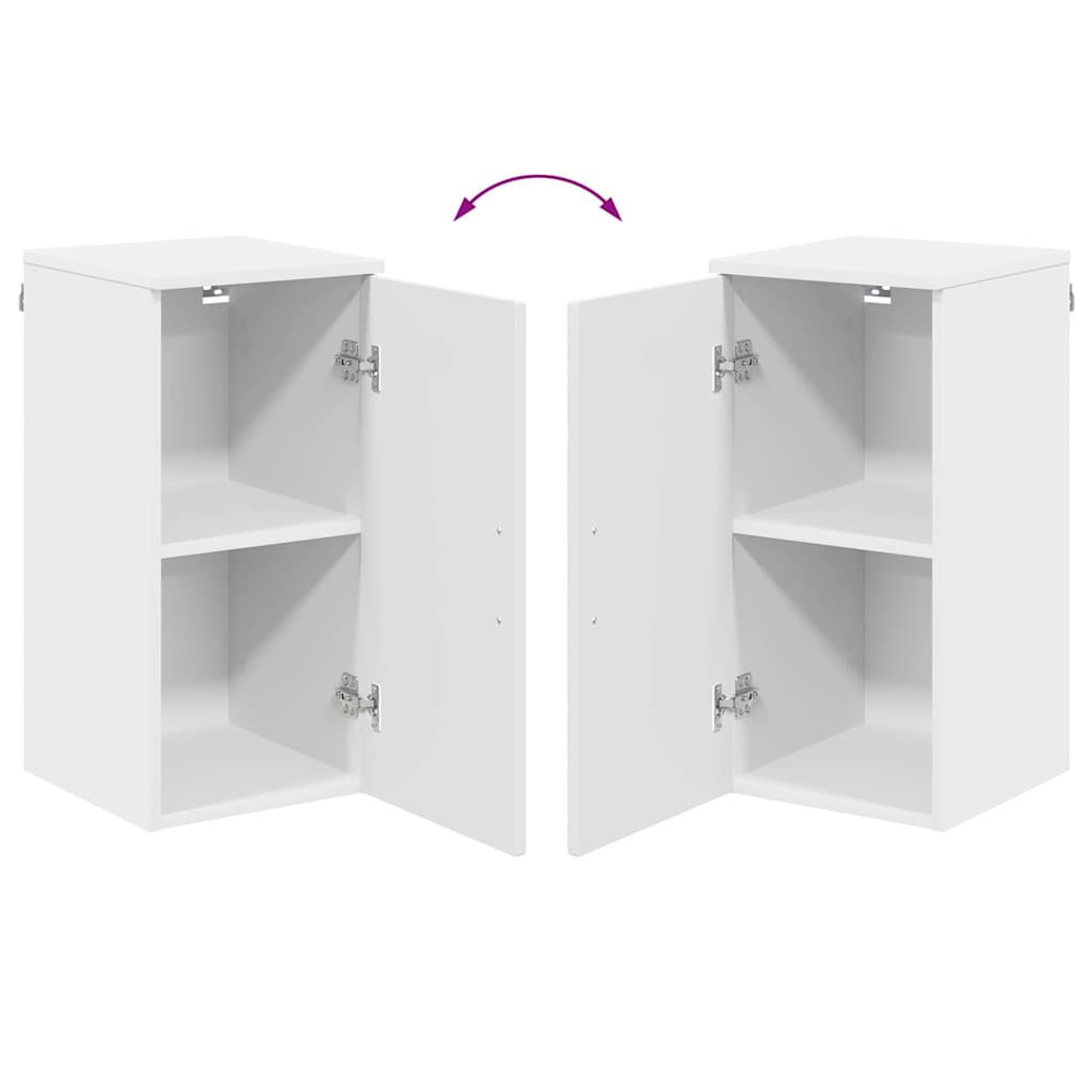 Badezimmerschrank Weiß 30 x 31,5 x 61 cm Holzwerkstoff, Metall