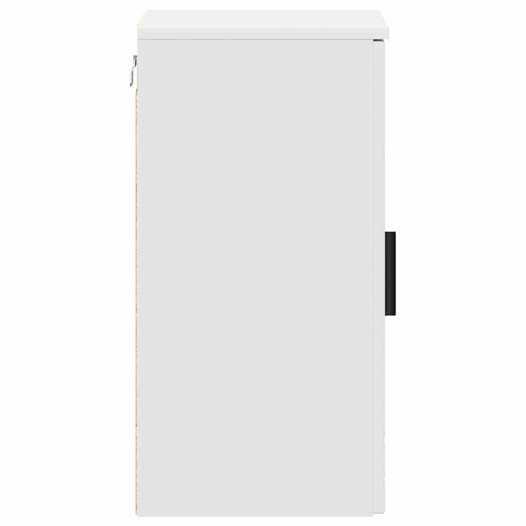 Badezimmerschrank Weiß 30 x 31,5 x 61 cm Holzwerkstoff, Metall