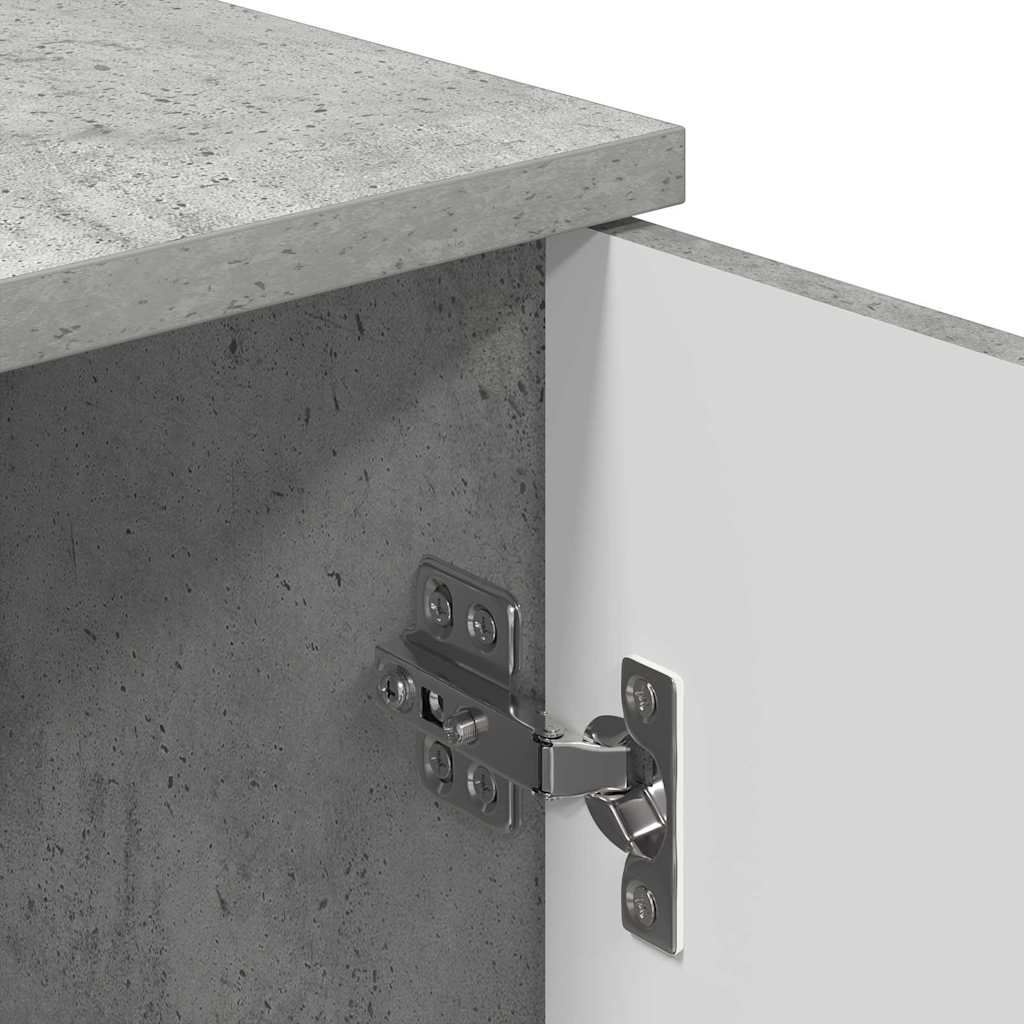 Badezimmerschrank Beton Grau 30 x 31,5 x 61 cm