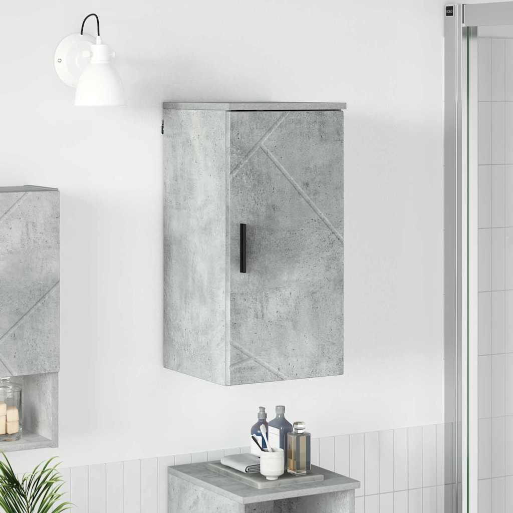 Badezimmerschrank Beton Grau 30 x 31,5 x 61 cm