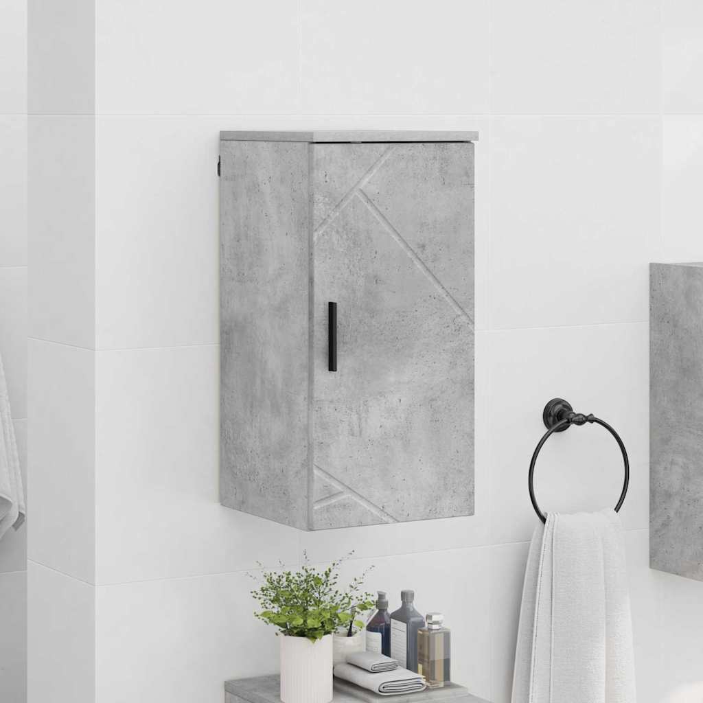 Badezimmerschrank Beton Grau 30 x 31,5 x 61 cm