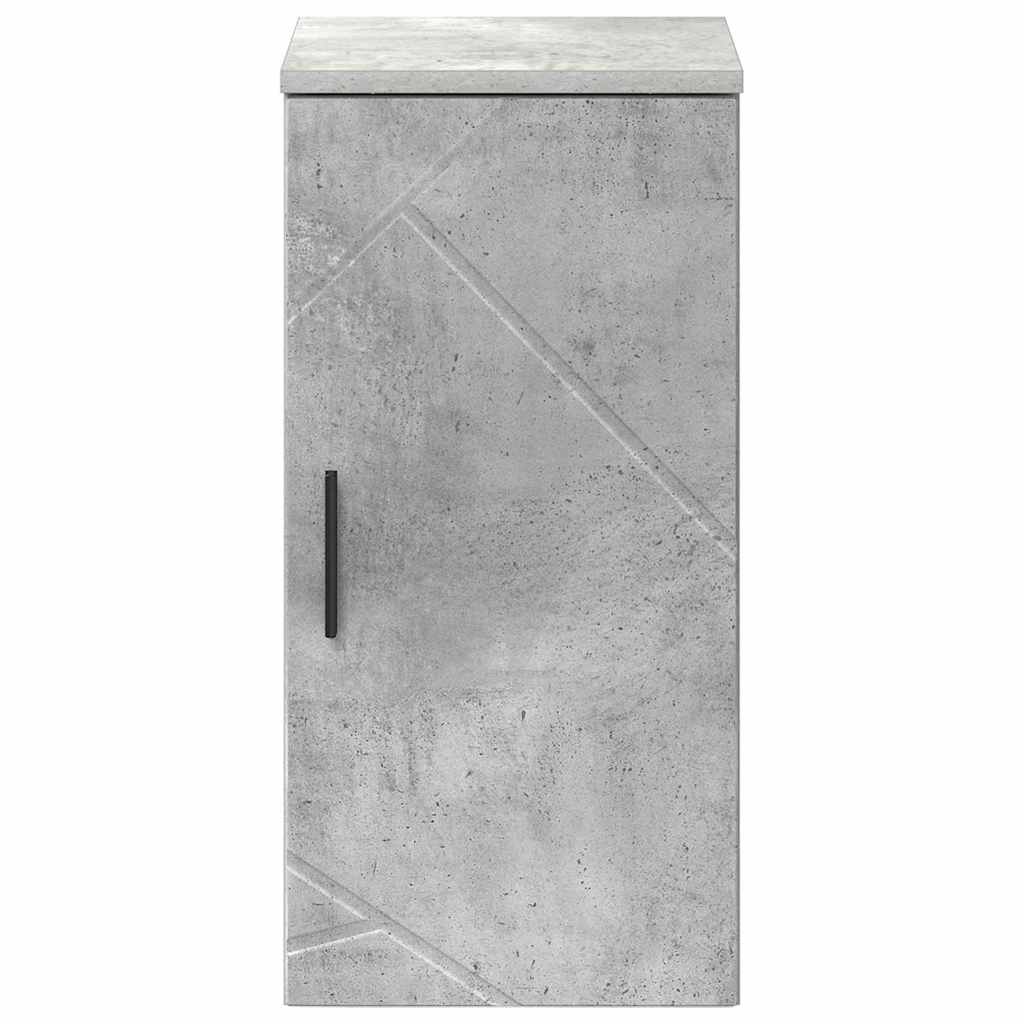 Badezimmerschrank Beton Grau 30 x 31,5 x 61 cm