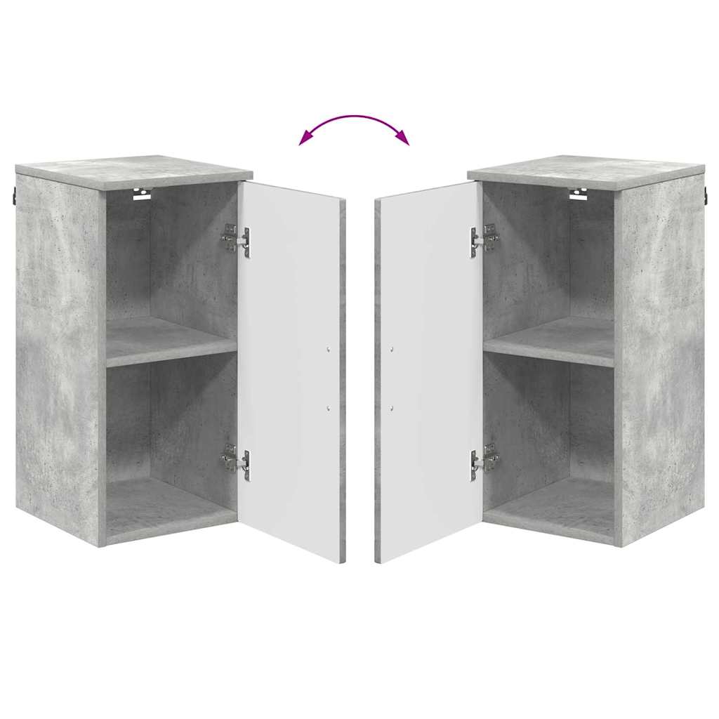Badezimmerschrank Beton Grau 30 x 31,5 x 61 cm