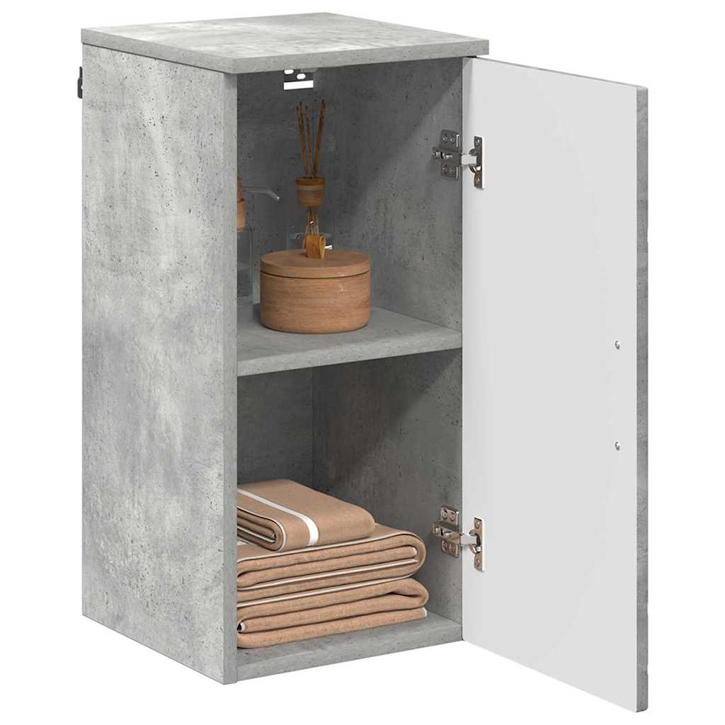 Badezimmerschrank Beton Grau 30 x 31,5 x 61 cm
