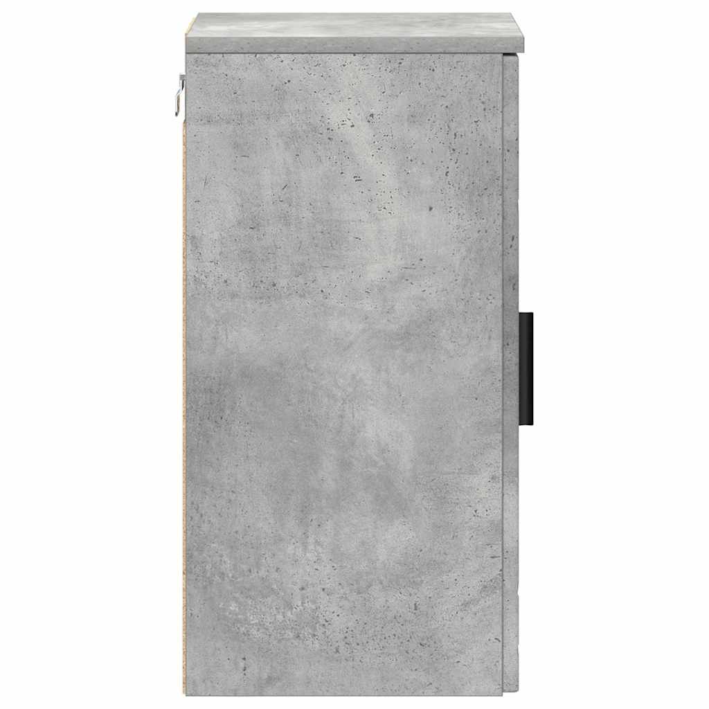 Badezimmerschrank Beton Grau 30 x 31,5 x 61 cm