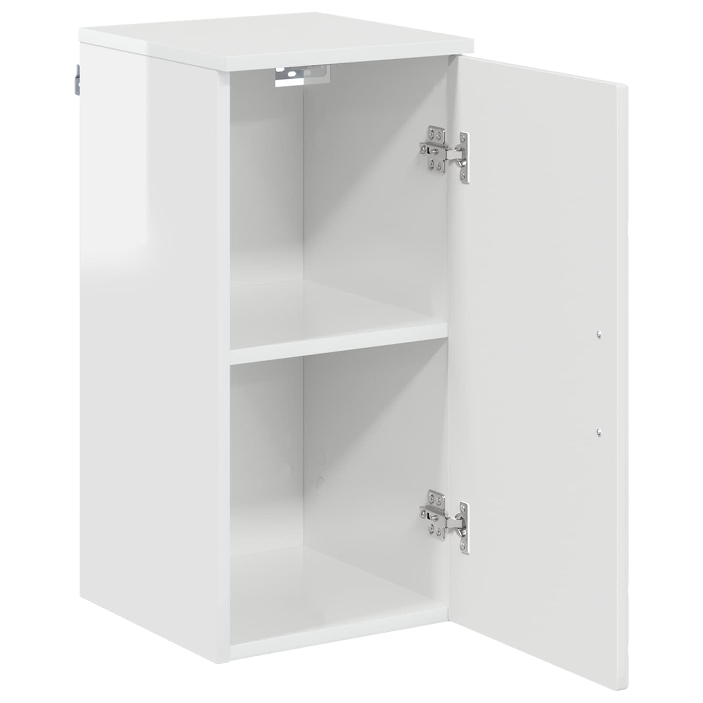 Badezimmerschrank Hochglanz Weiß 30 x 31,5 x 61 cm