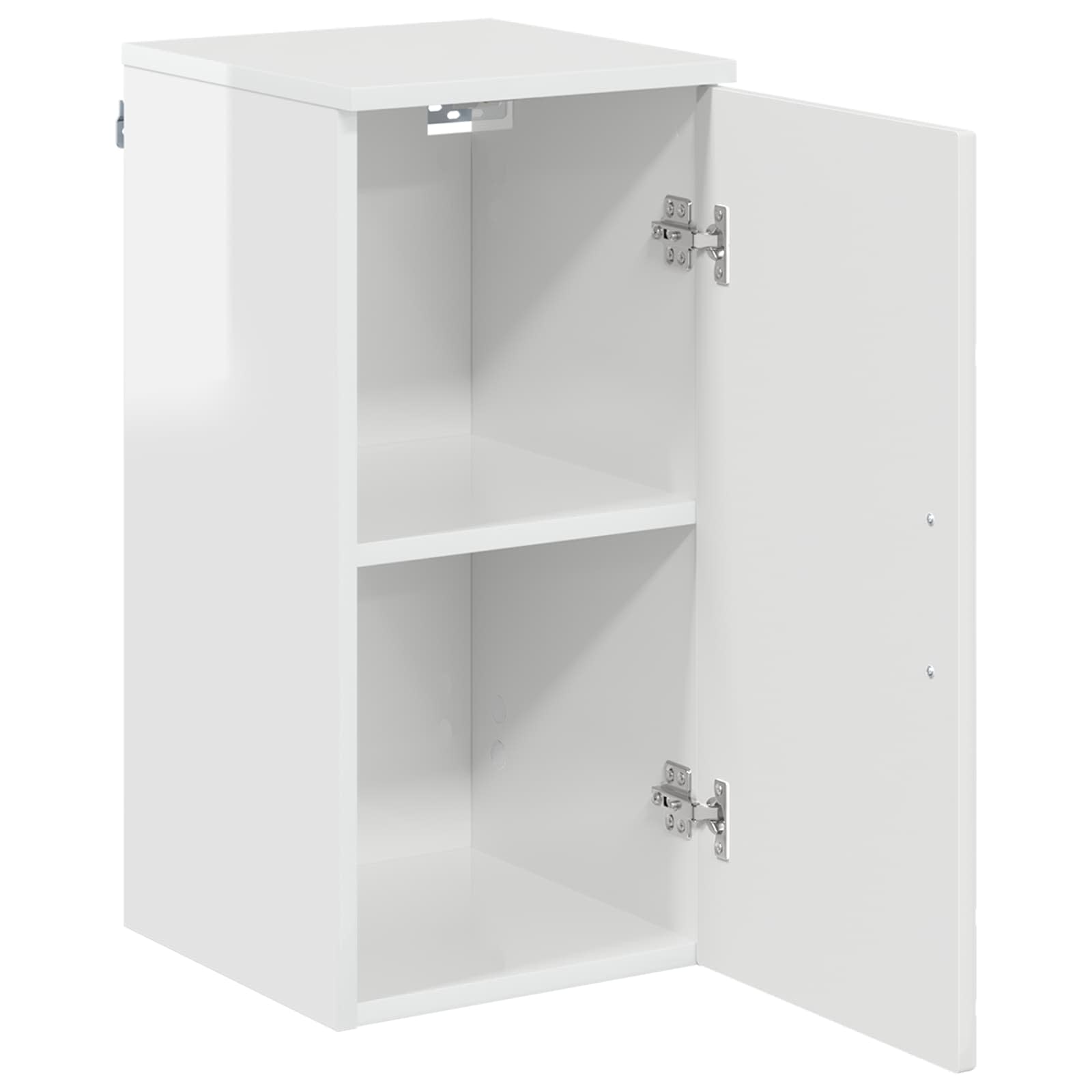 Badezimmerschrank Hochglanz Weiß 30 x 31,5 x 61 cm