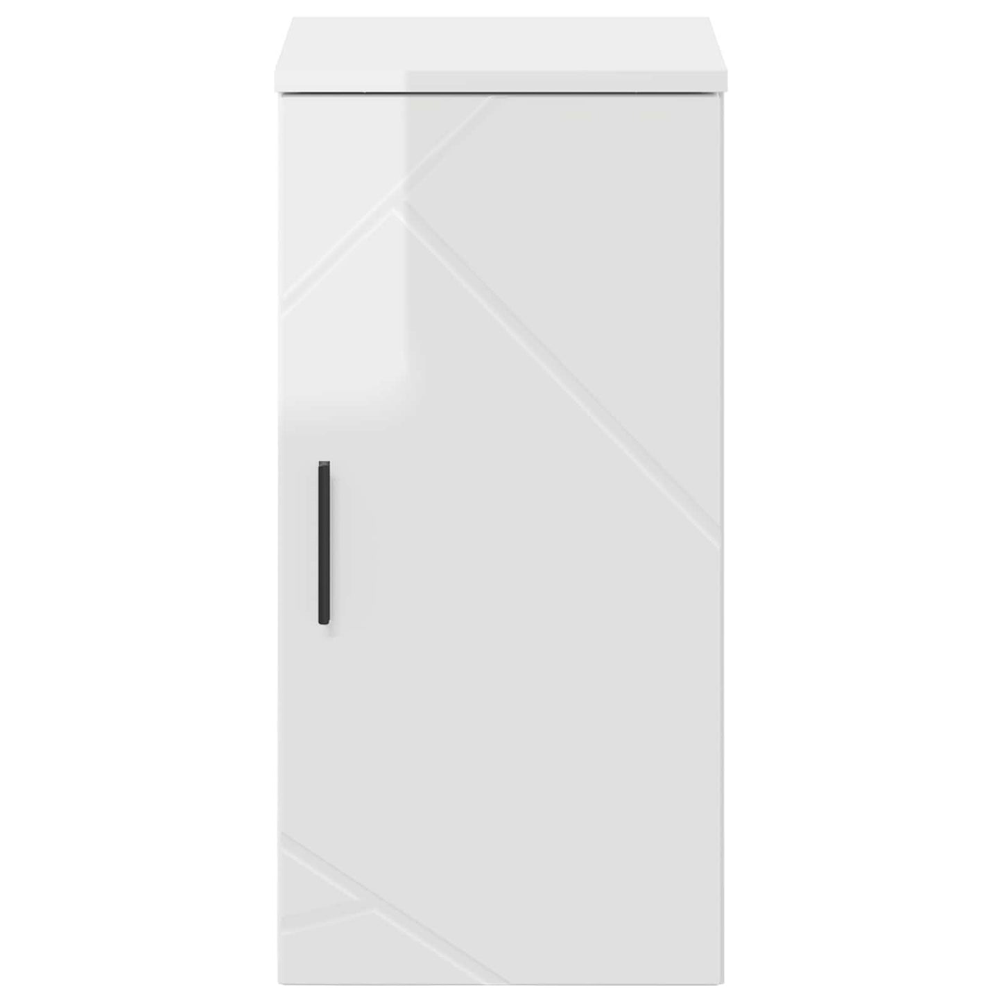 Badezimmerschrank Hochglanz Weiß 30 x 31,5 x 61 cm
