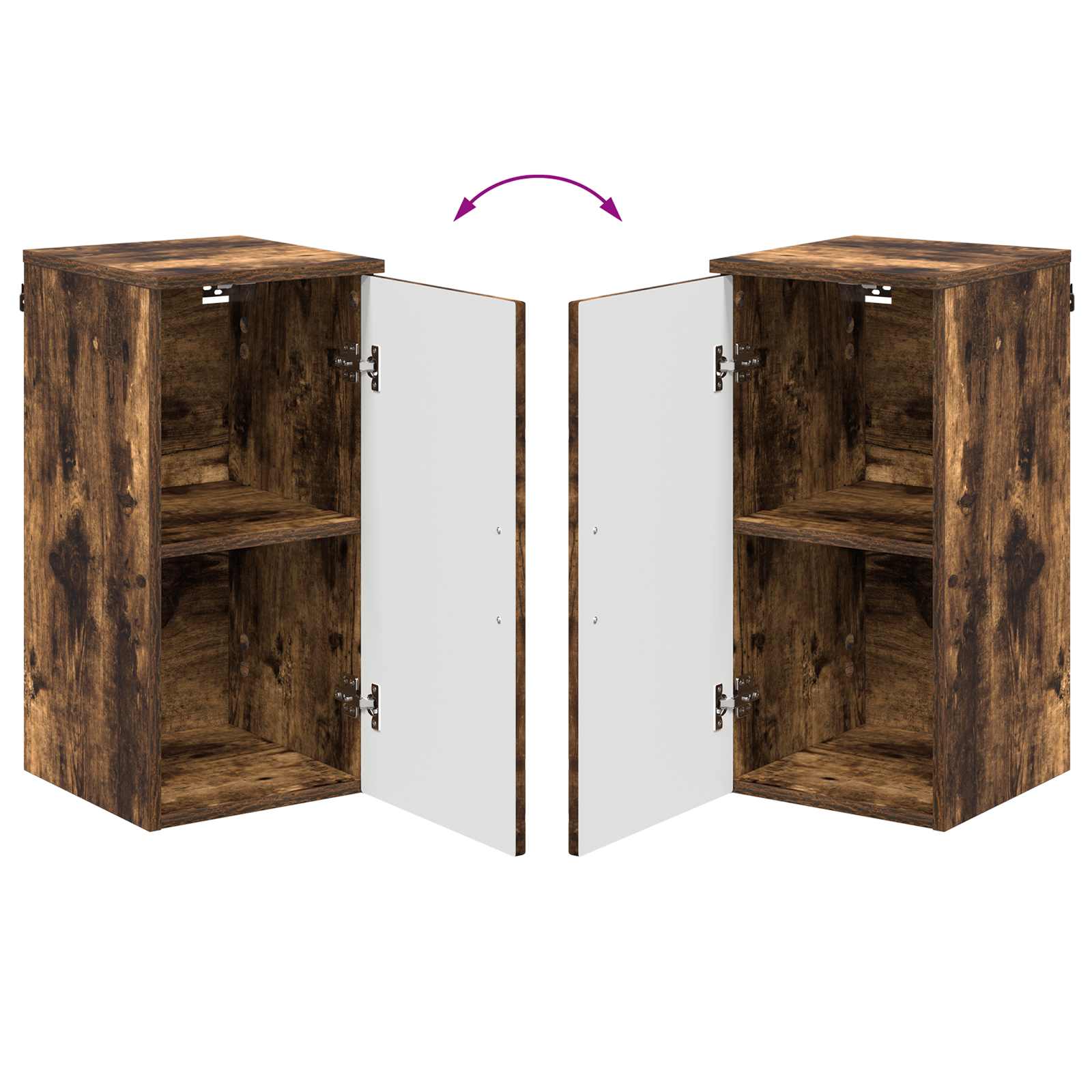 Badezimmerschrank Geräucherte Eiche 30 x 31,5 x 61 cm