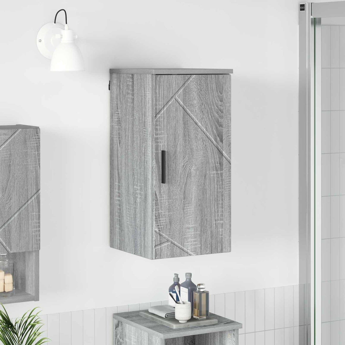 Badezimmerschrank Graues Sonoma 30 x 31,5 x 61 cm