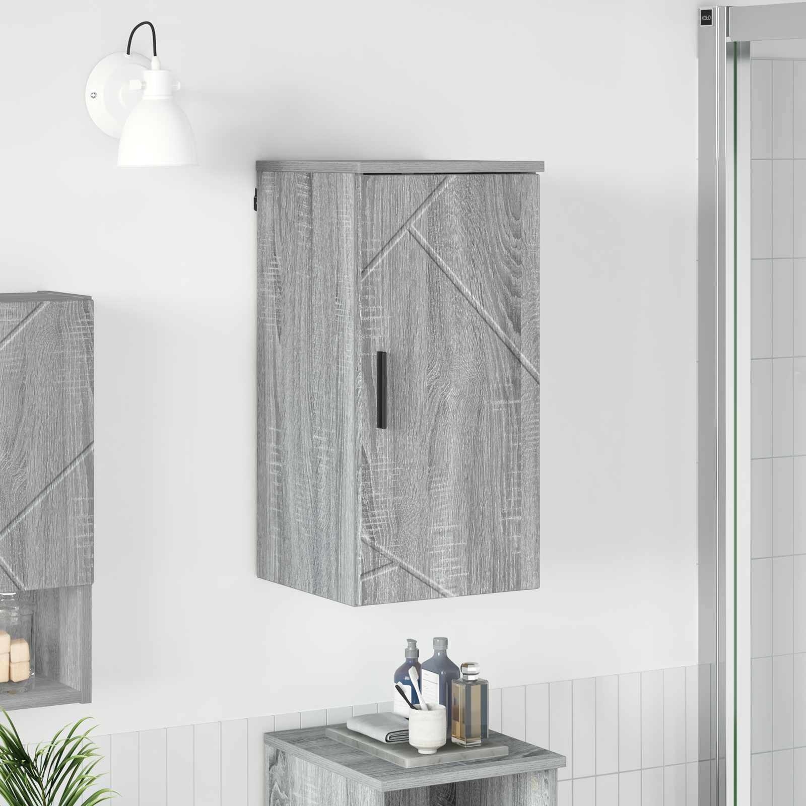 Badezimmerschrank Graues Sonoma 30 x 31,5 x 61 cm