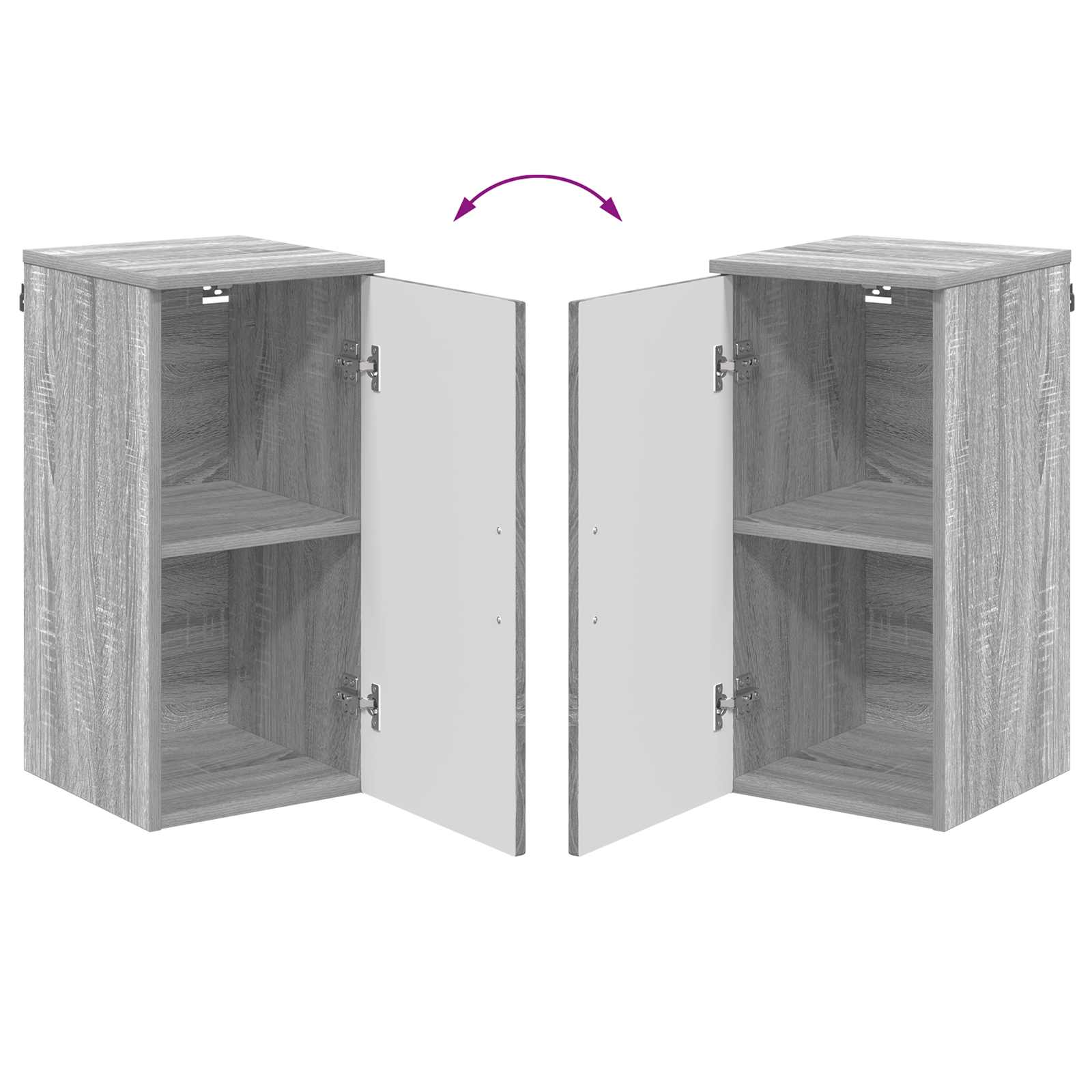 Badezimmerschrank Graues Sonoma 30 x 31,5 x 61 cm