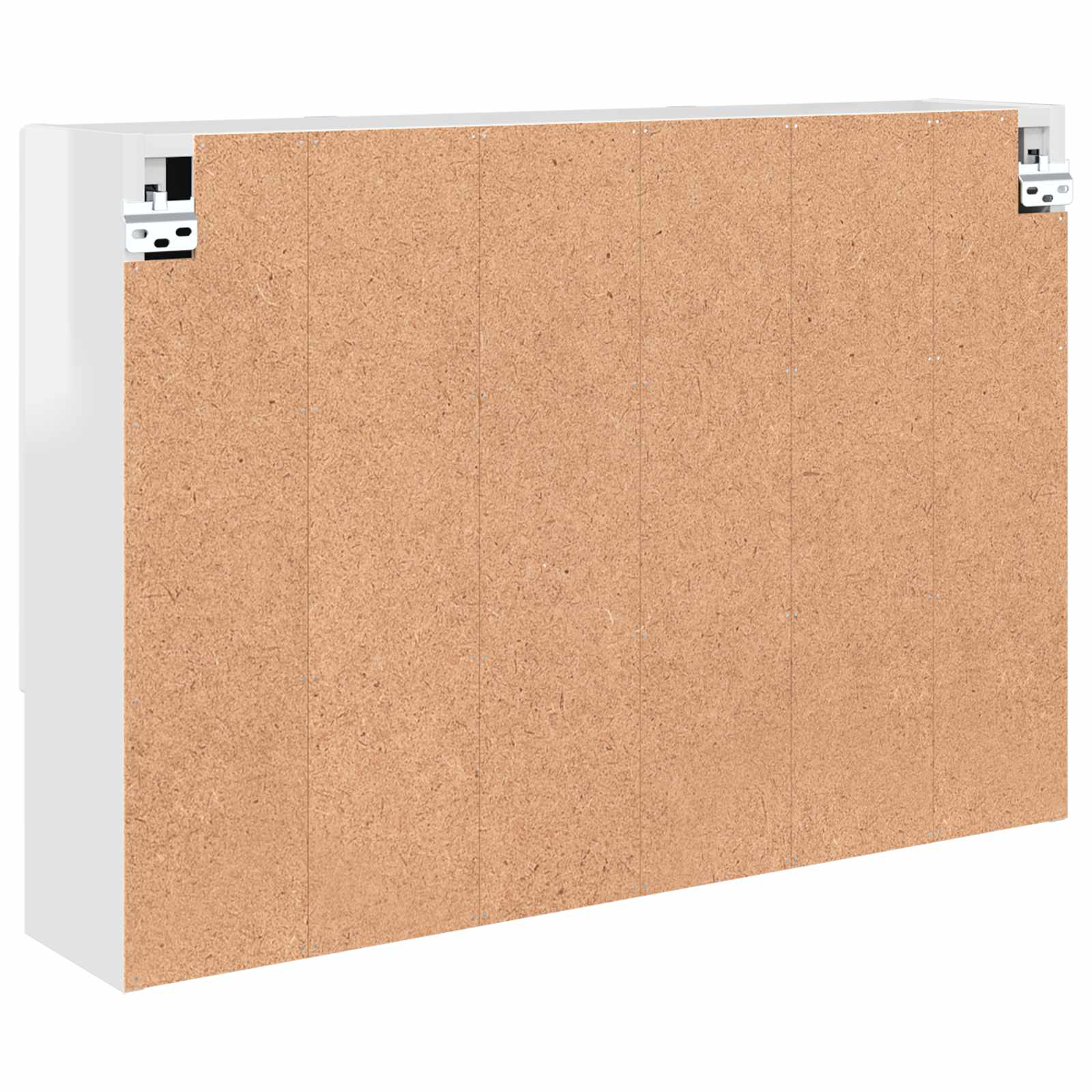 Spiegelschrank Hochglanz Weiß 80 x 17 x 55 cm Holzwerkstoff