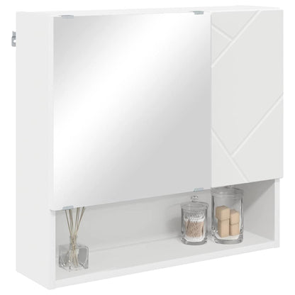 Spiegelschrank Weiß 59 x 17 x 55 cm Holzwerkstoff