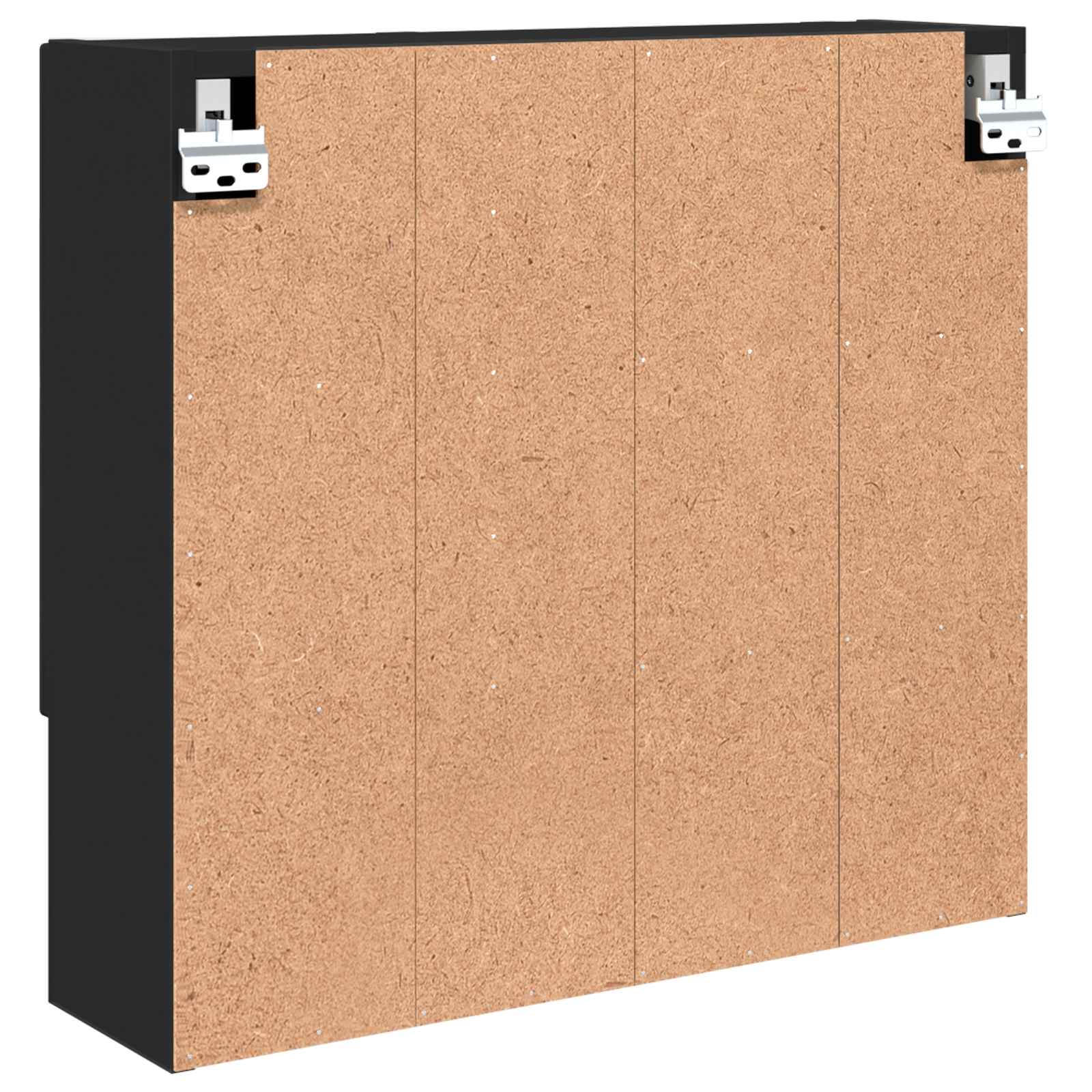 Spiegelschrank Schwarz 59 x 17 x 55 cm Holzwerkstoff