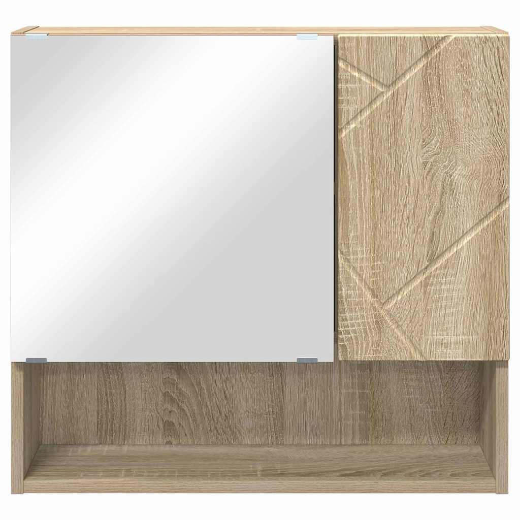 Spiegelschrank Sonoma-Eiche 59 x 17 x 55 cm Holzwerkstoff