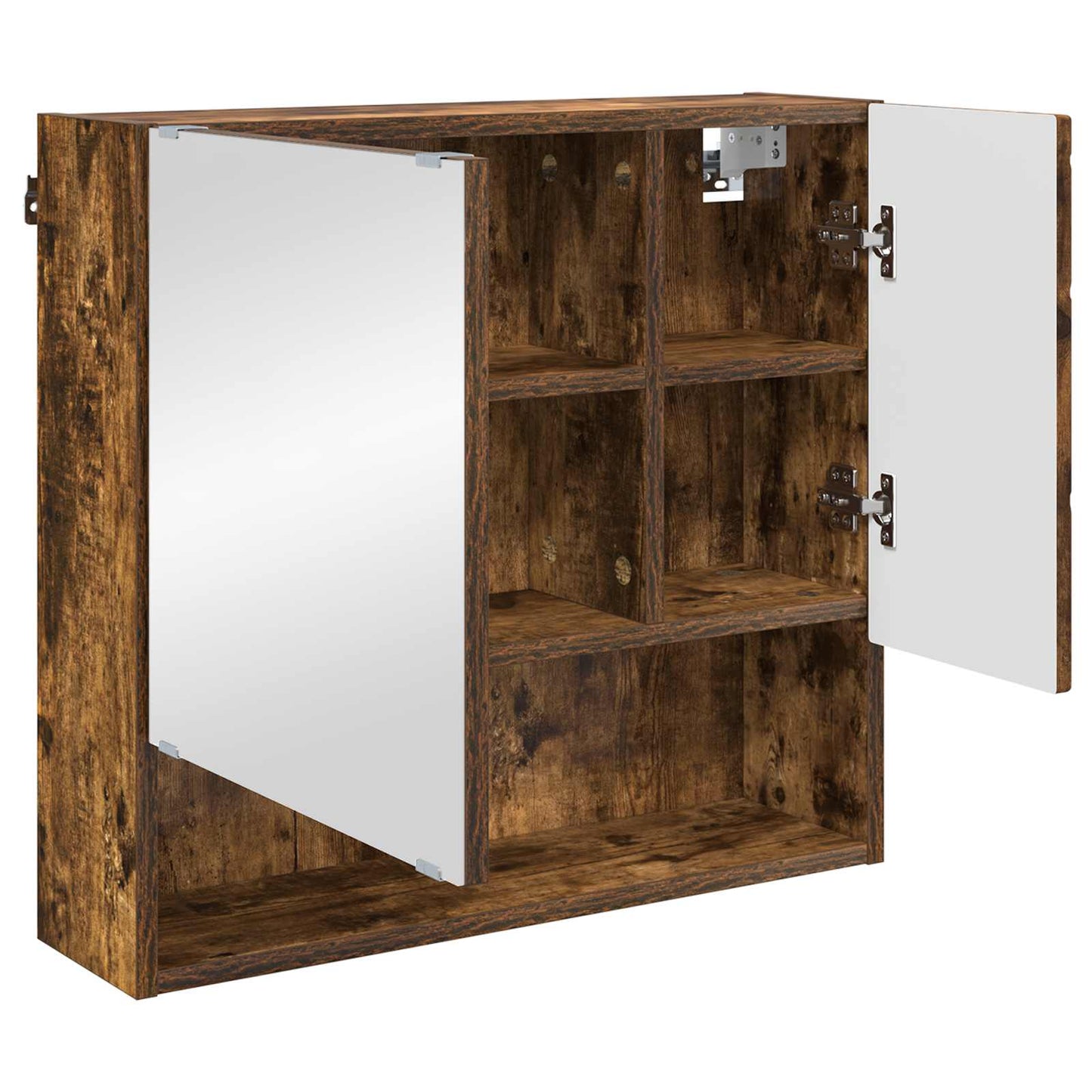 Spiegelschrank Geräucherte Eiche 59 x 17 x 55 cm Holzwerkstoff