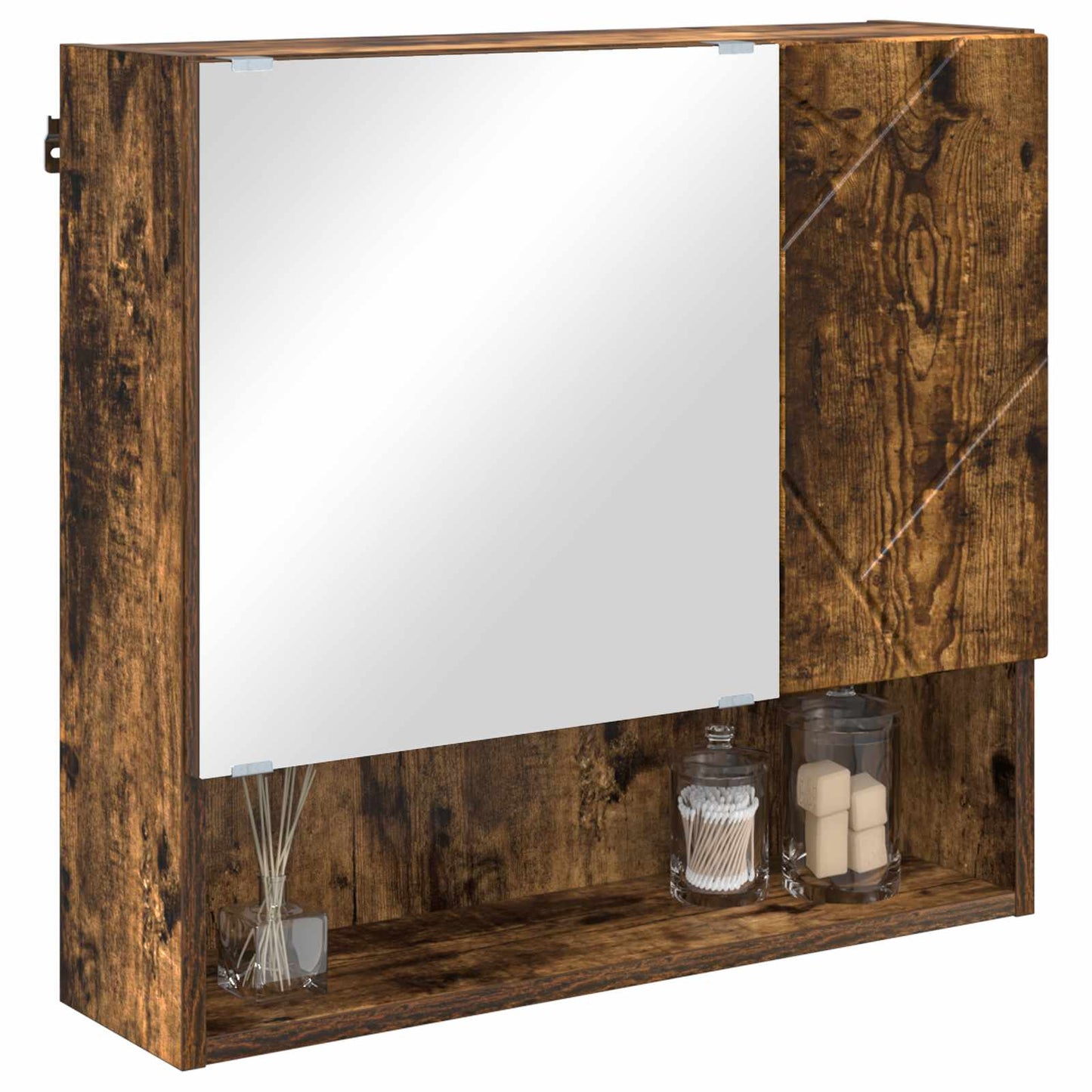 Spiegelschrank Geräucherte Eiche 59 x 17 x 55 cm Holzwerkstoff