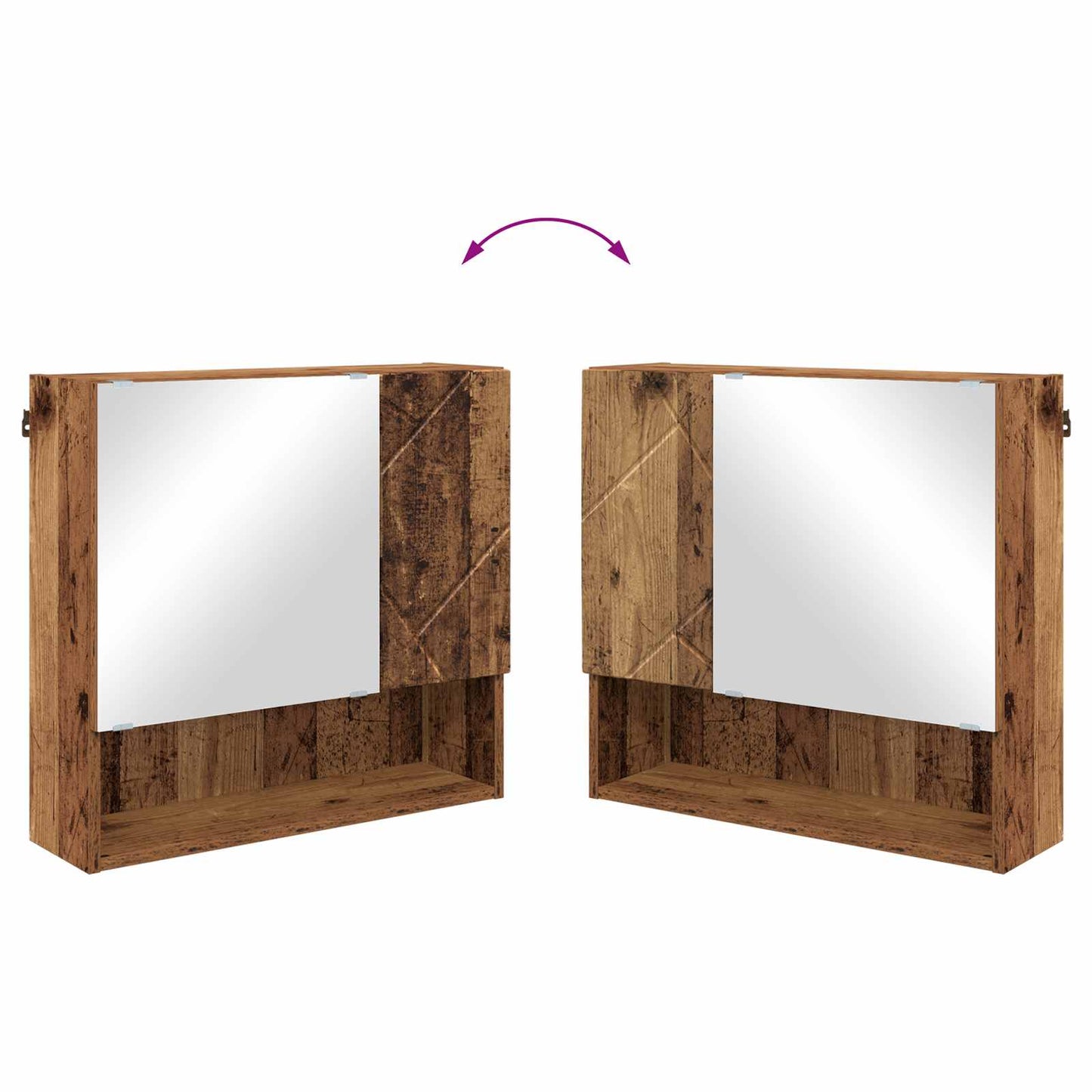Spiegelschrank Altholz 59 x 17 x 55 cm Holzwerkstoff