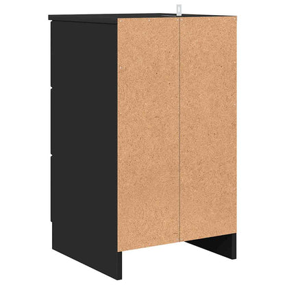 Nachttisch Schwarz 38 x 38 x 66 cm Holzwerkstoff