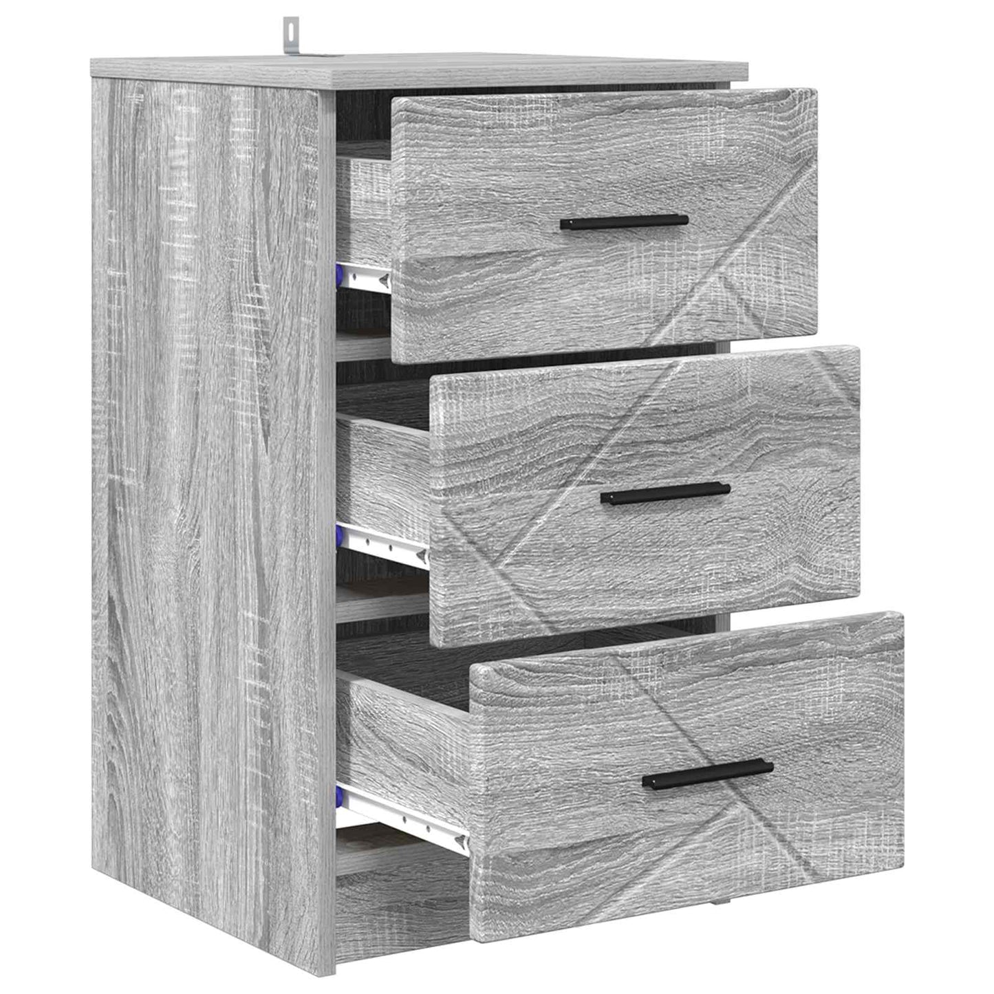 Nachttisch Grau Sonoma 38 x 38 x 66 cm Holzwerkstoff
