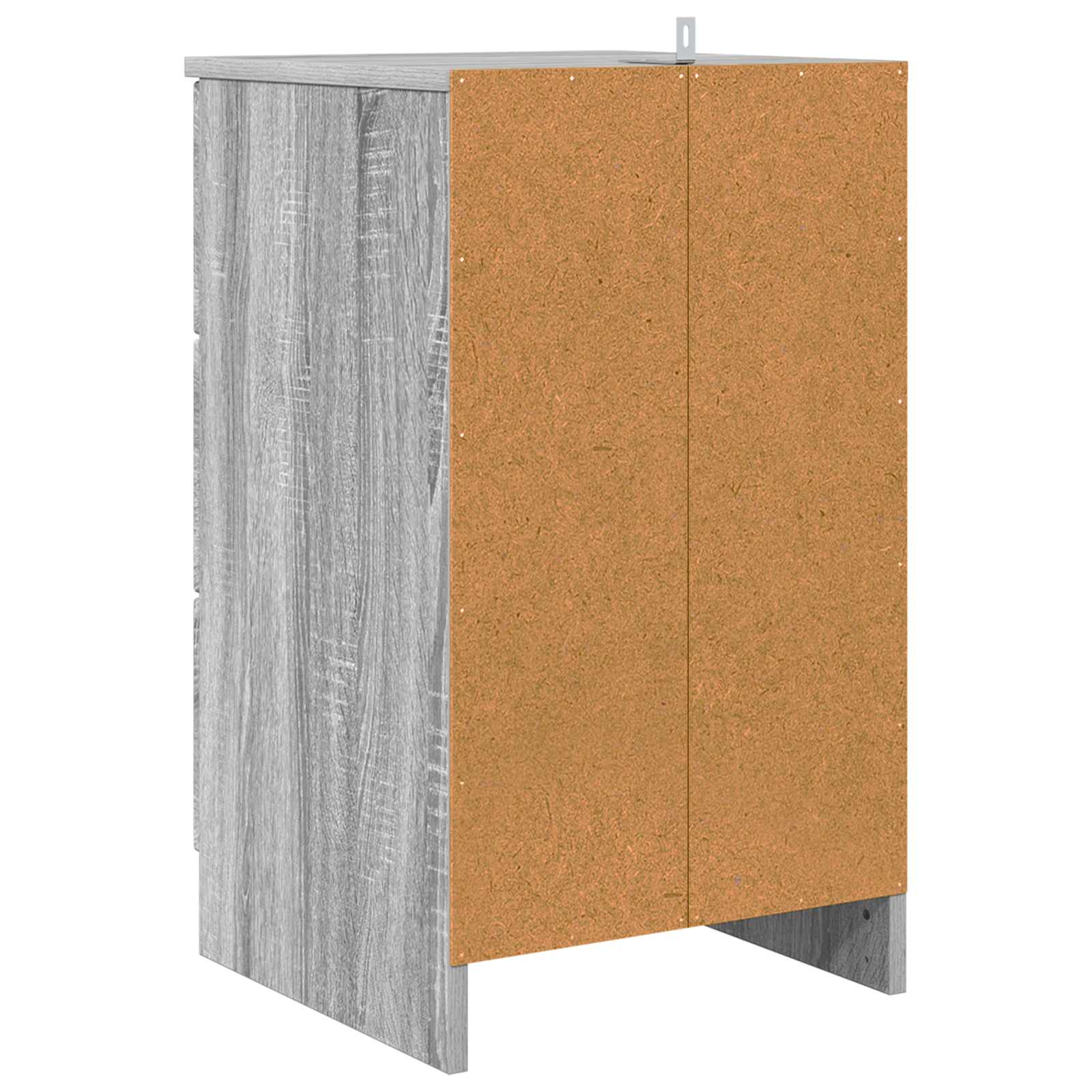 Nachttisch Grau Sonoma 38 x 38 x 66 cm Holzwerkstoff