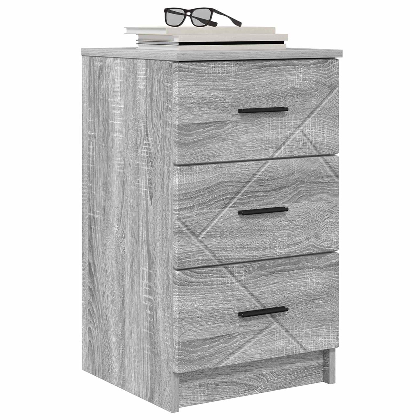 Nachttisch Grau Sonoma 38 x 38 x 66 cm Holzwerkstoff