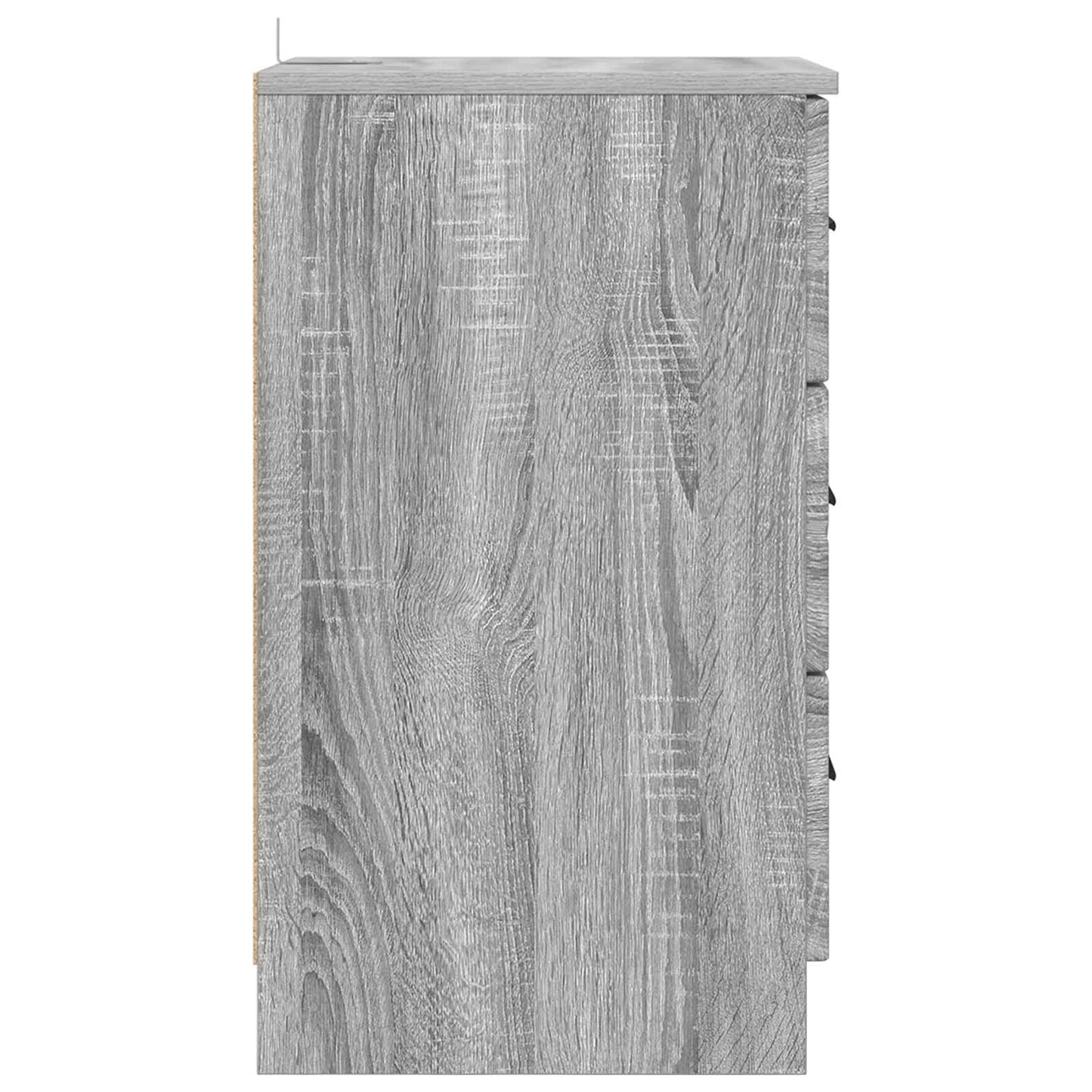 Nachttisch Grau Sonoma 38 x 38 x 66 cm Holzwerkstoff