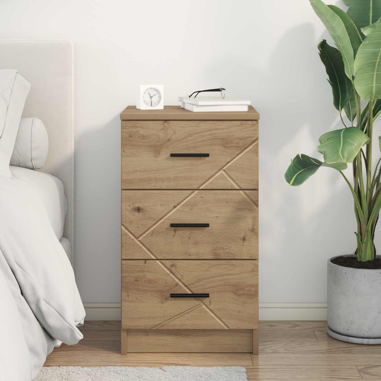 Nachttisch Artisan-Eiche 38 x 38 x 66 cm Holzwerkstoff
