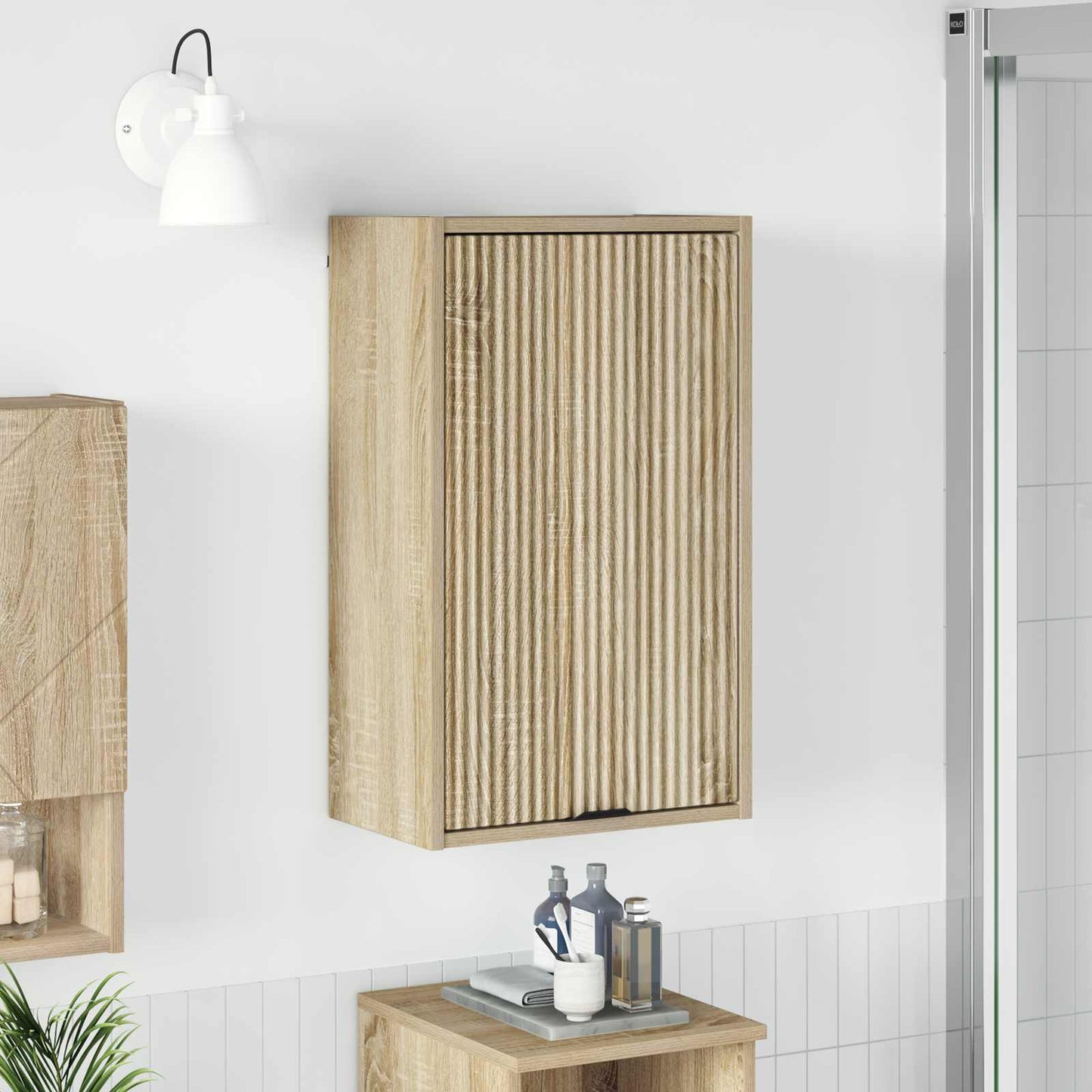 Badezimmerschrank Sonoma-Eiche 39 x 23,5 x 65 cm
