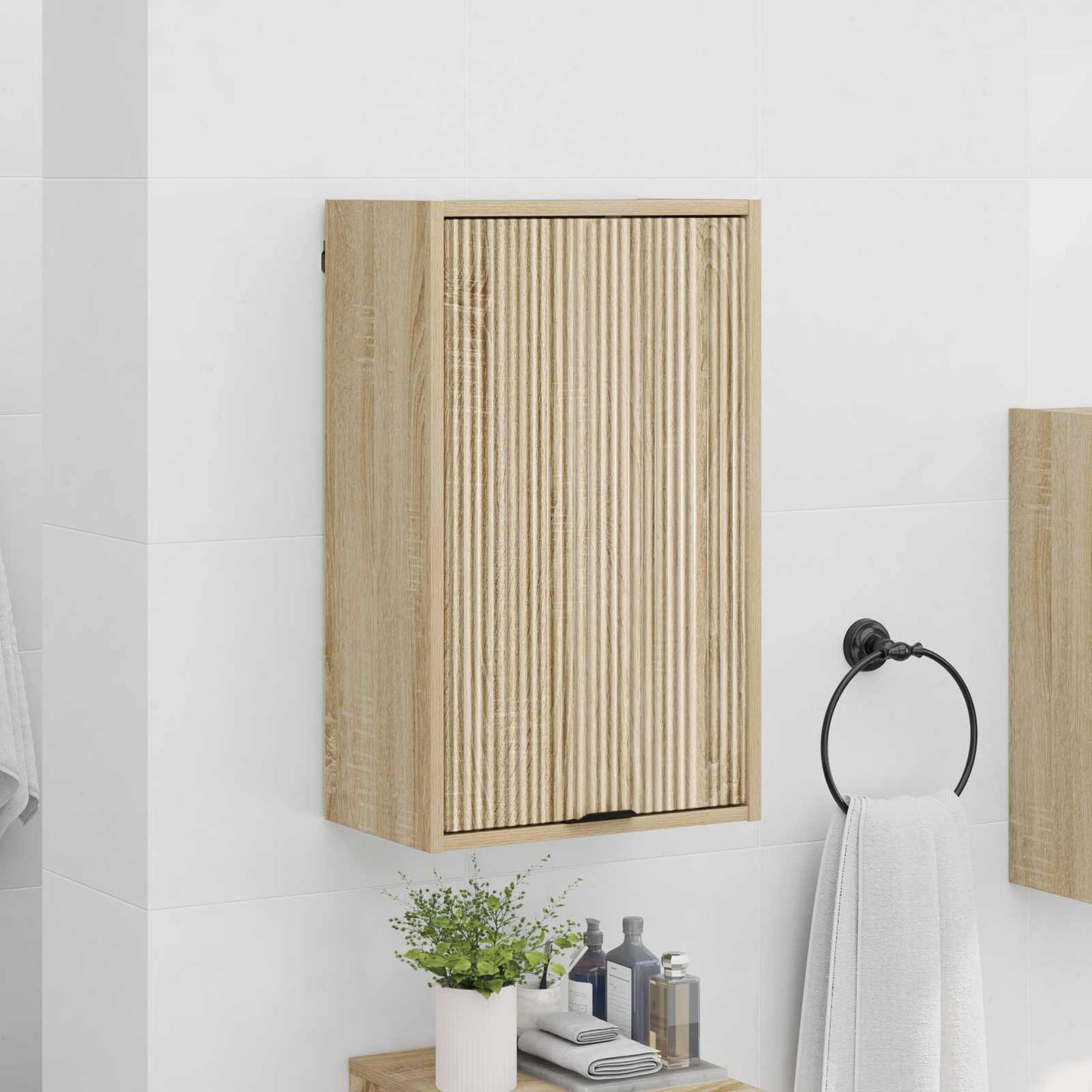 Badezimmerschrank Sonoma-Eiche 39 x 23,5 x 65 cm