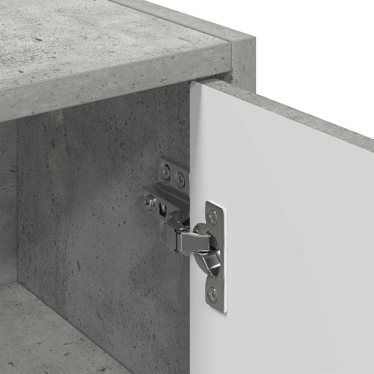 Badezimmerschrank Beton Grau 39 x 23,5 x 65 cm
