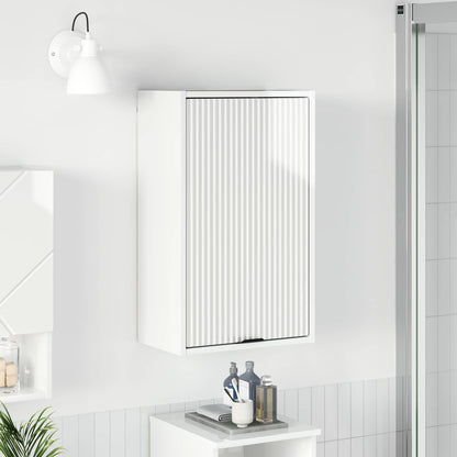 Badezimmerschrank Hochglanz Weiß 39 x 23,5 x 65 cm