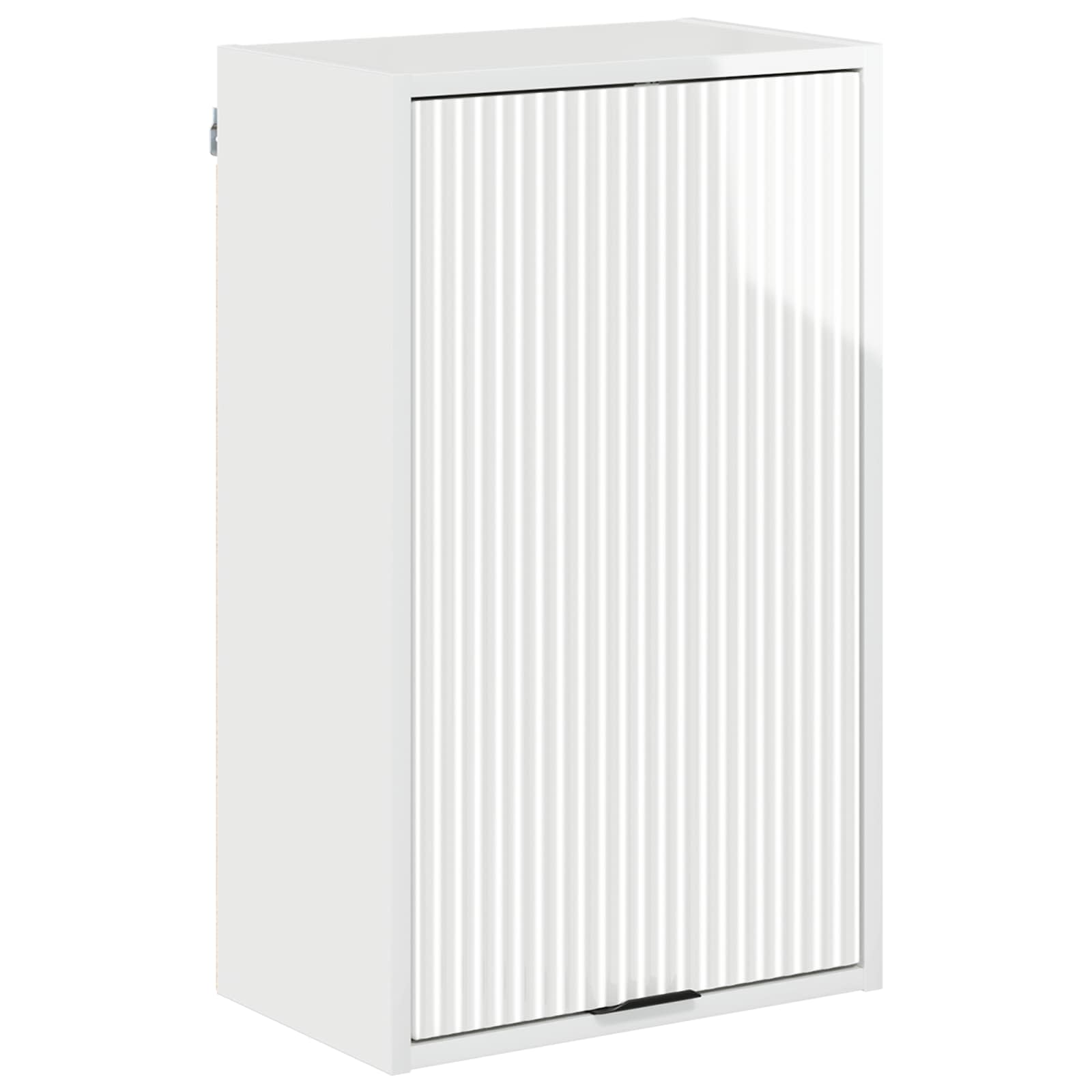Badezimmerschrank Hochglanz Weiß 39 x 23,5 x 65 cm