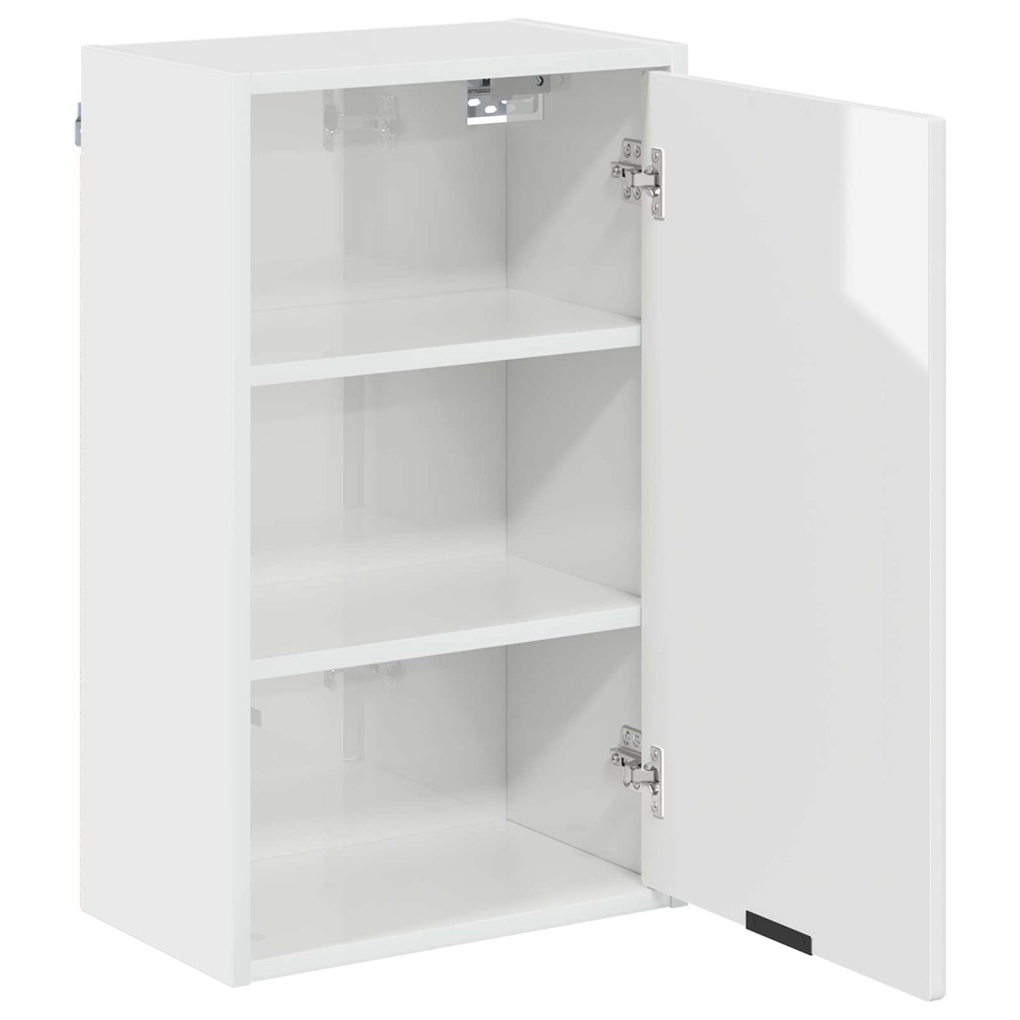 Badezimmerschrank Hochglanz Weiß 39 x 23,5 x 65 cm