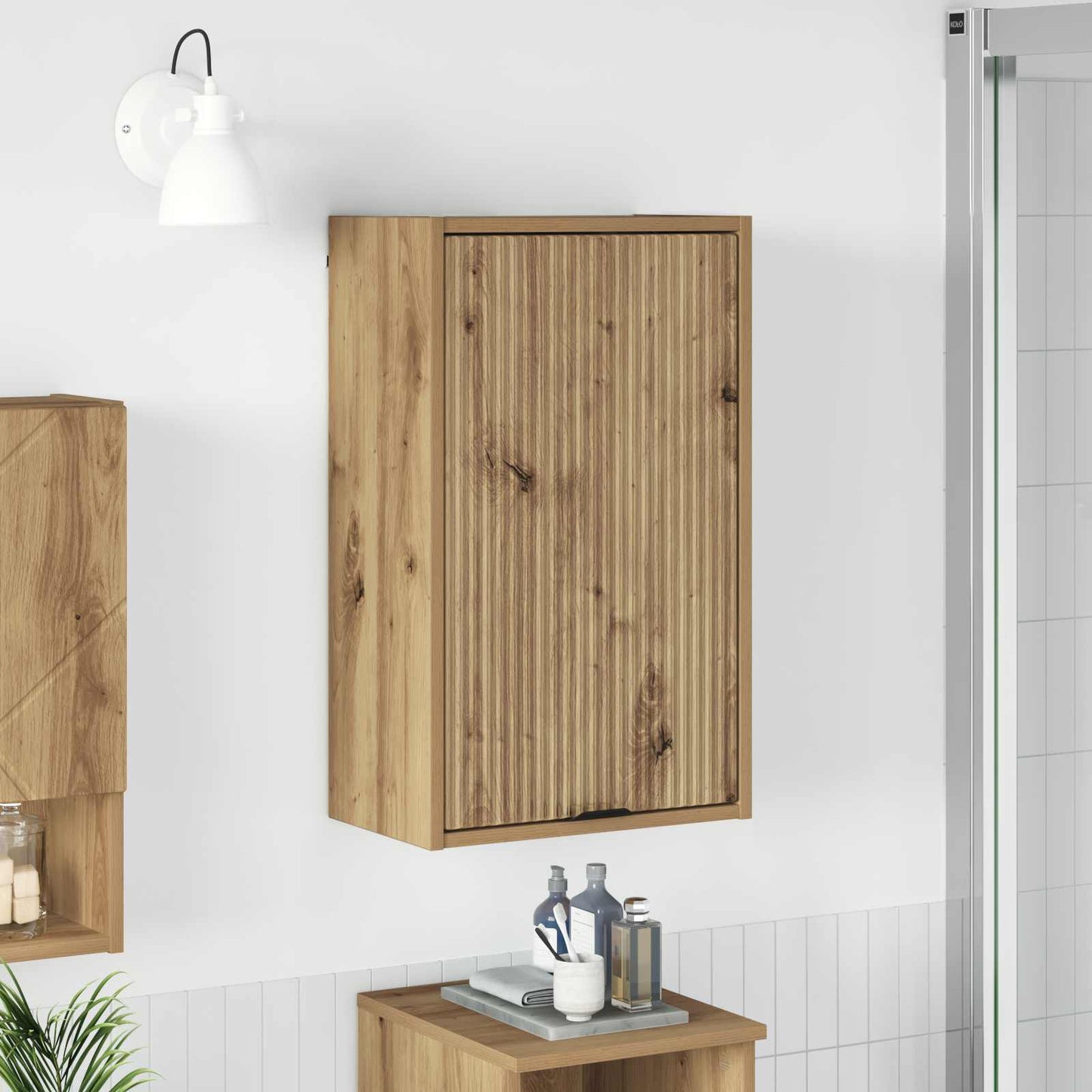 Badezimmerschrank Artisan-Eiche 39 x 23,5 x 65 cm
