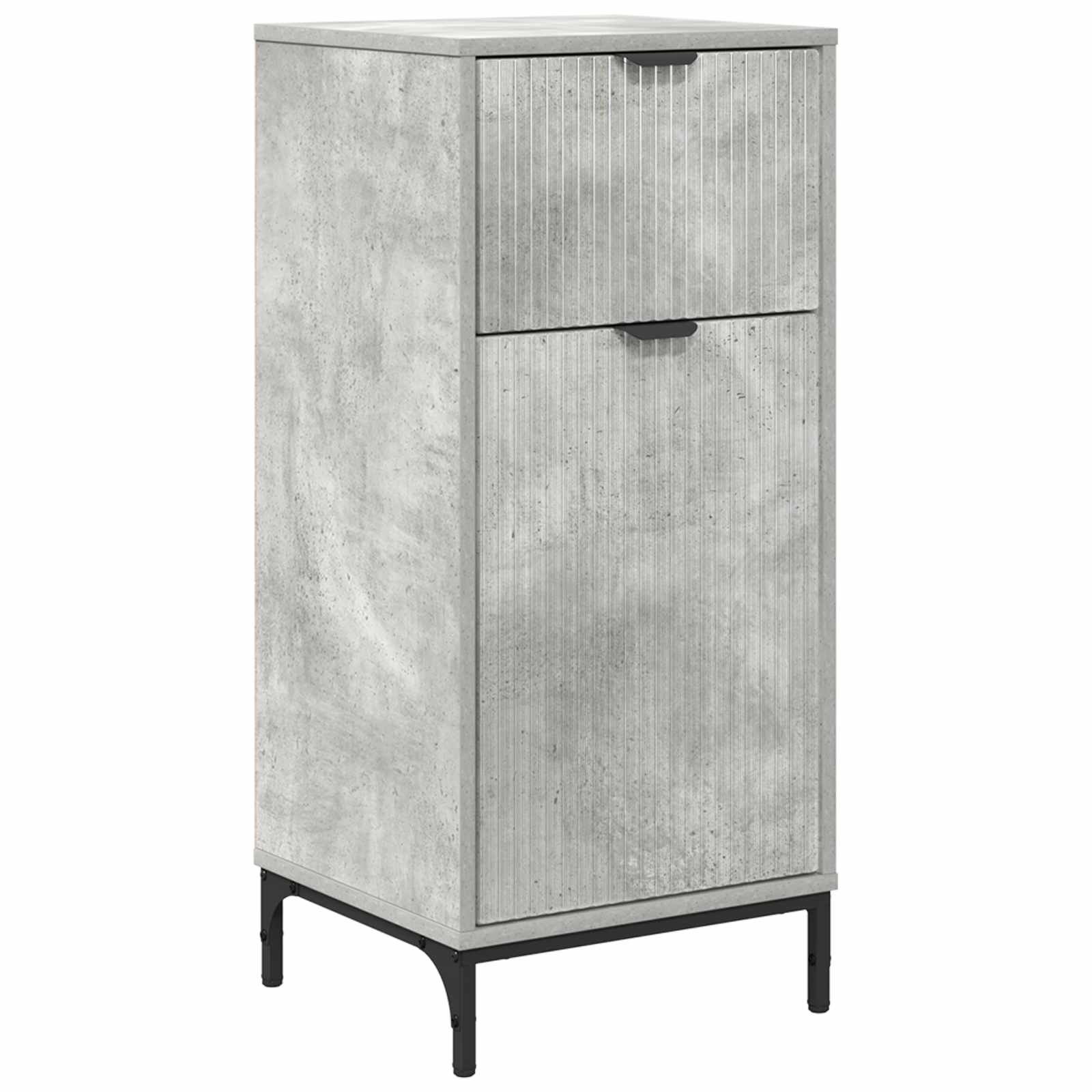 Badezimmerschrank Beton Grau 39,5 x 36 x 88 cm