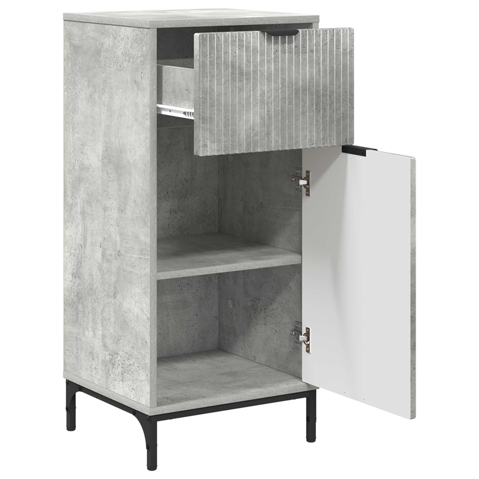 Badezimmerschrank Beton Grau 39,5 x 36 x 88 cm