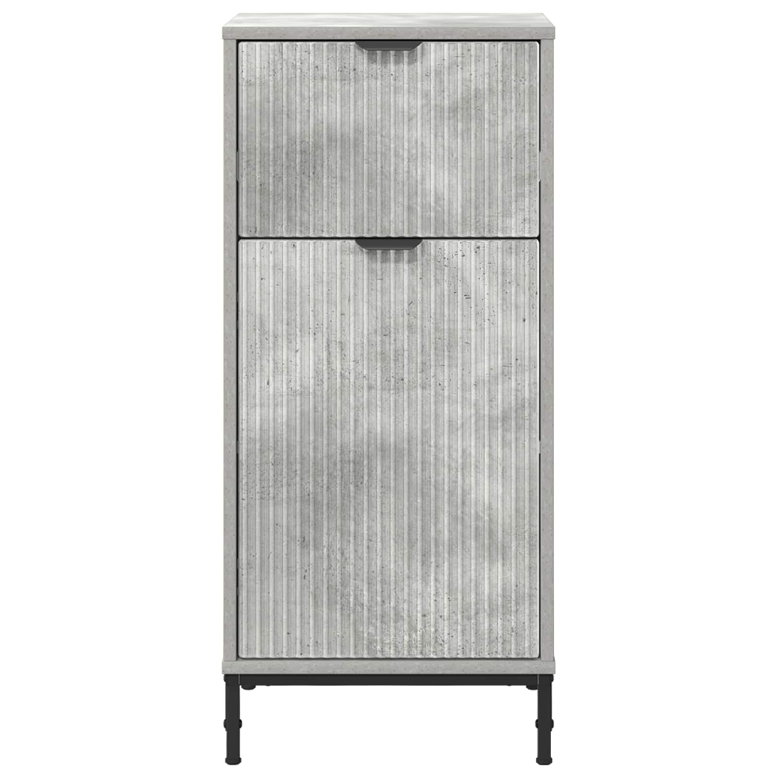 Badezimmerschrank Beton Grau 39,5 x 36 x 88 cm