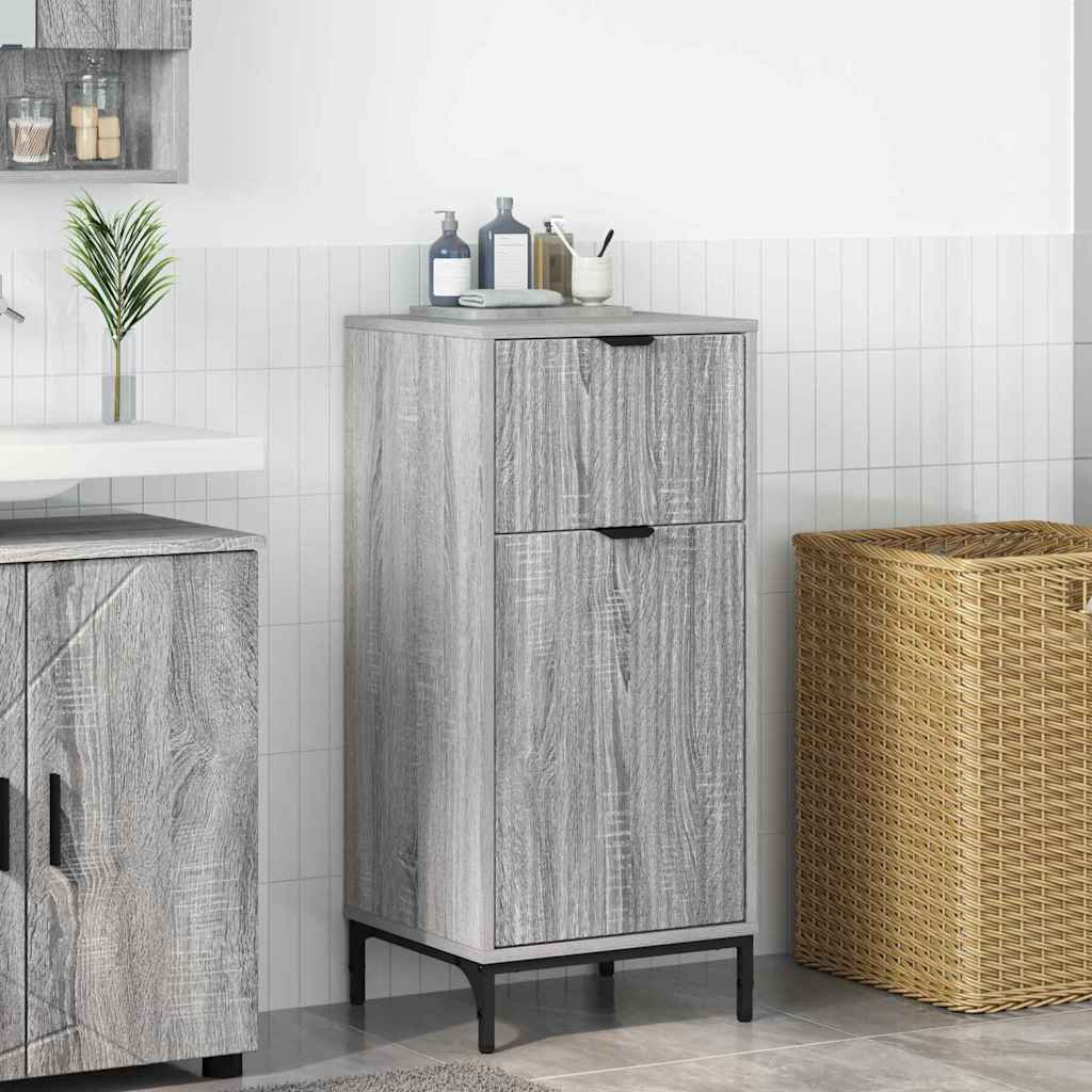 Badezimmerschrank Graues Sonoma 39,5 x 36 x 88 cm