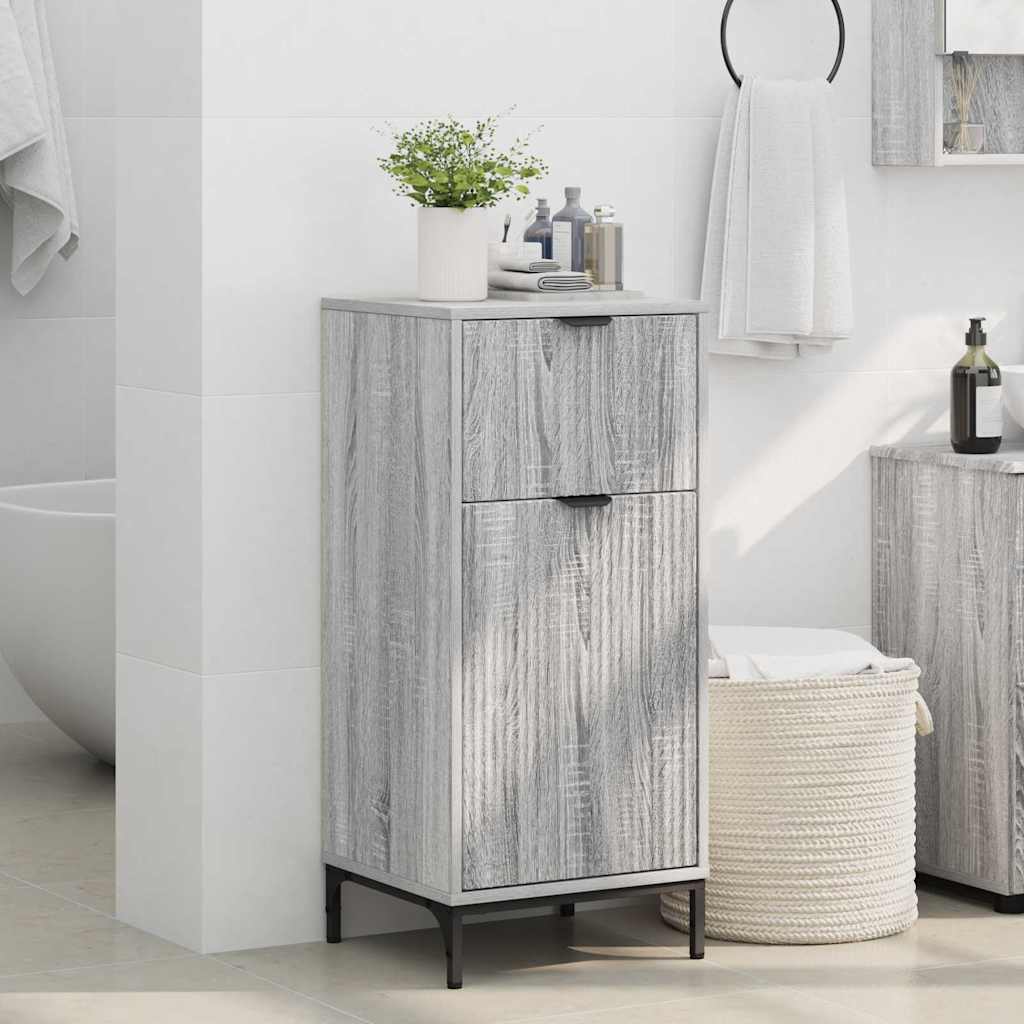 Badezimmerschrank Graues Sonoma 39,5 x 36 x 88 cm