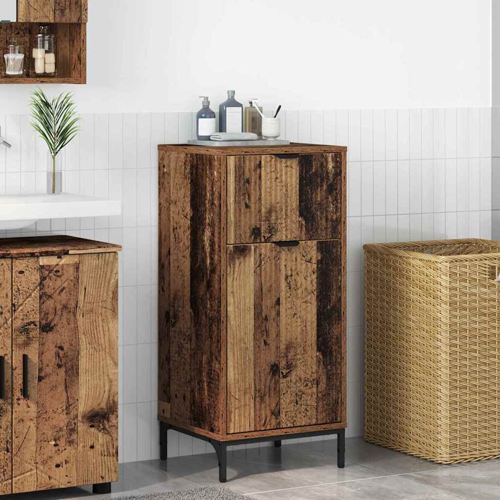 Badezimmerschrank Altholz 39,5 x 36 x 88 cm