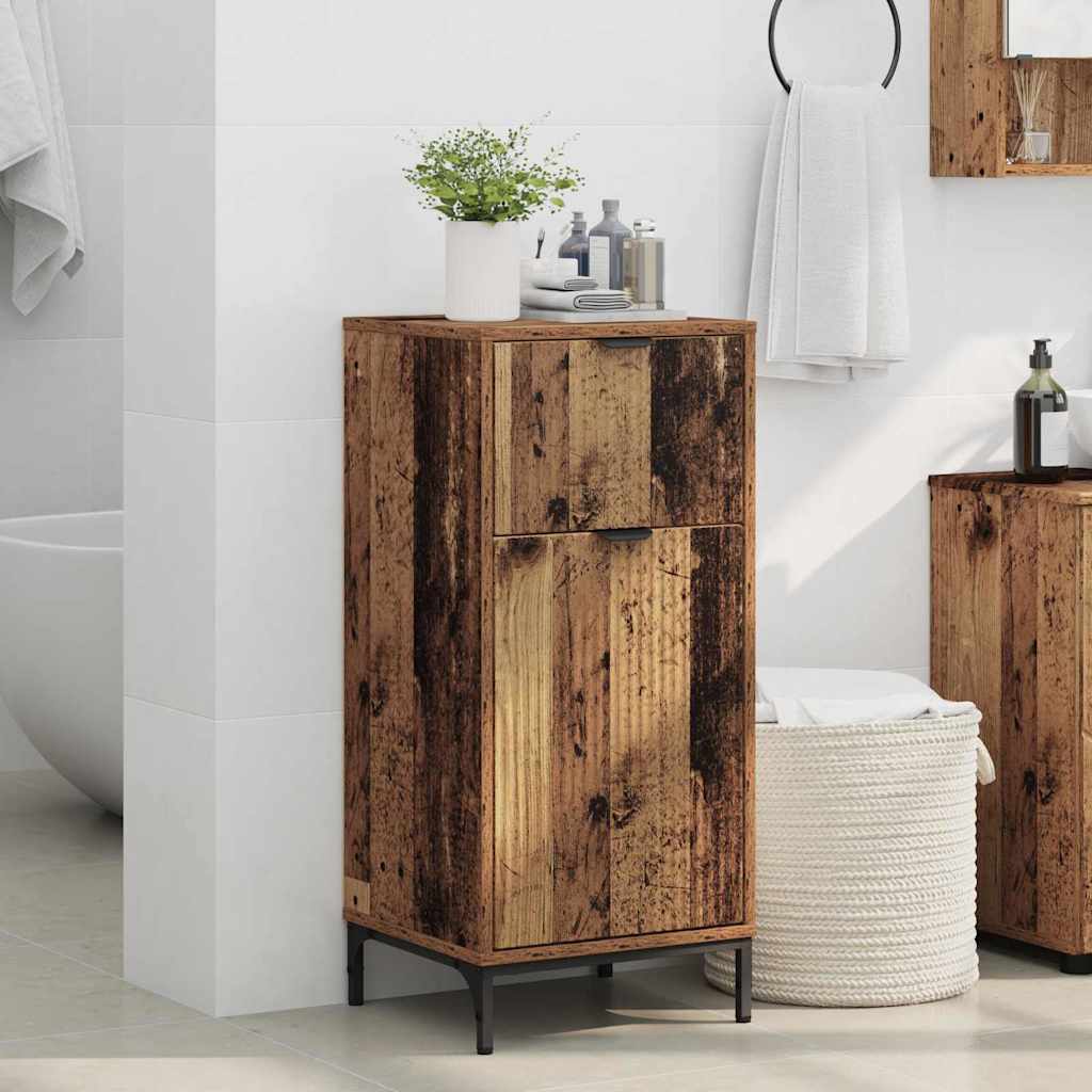 Badezimmerschrank Altholz 39,5 x 36 x 88 cm