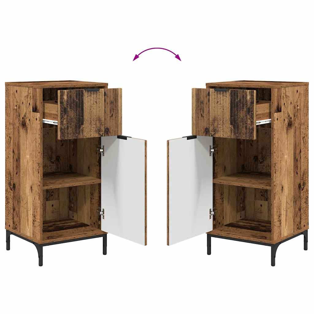 Badezimmerschrank Altholz 39,5 x 36 x 88 cm