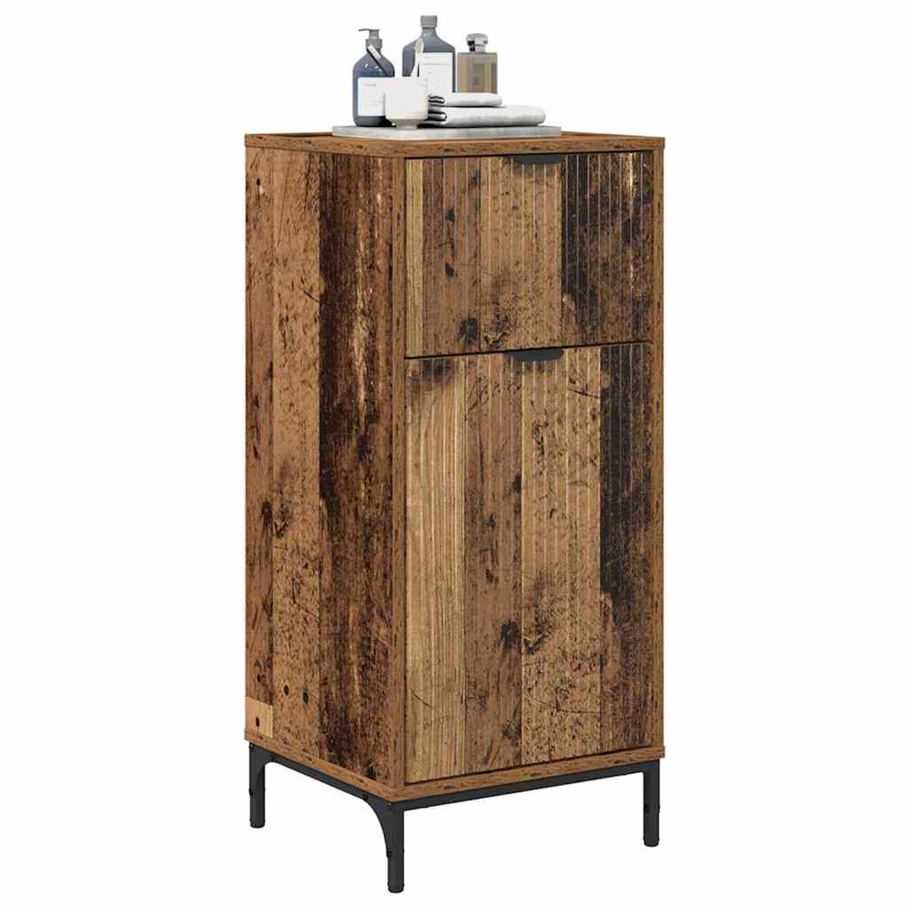 Badezimmerschrank Altholz 39,5 x 36 x 88 cm