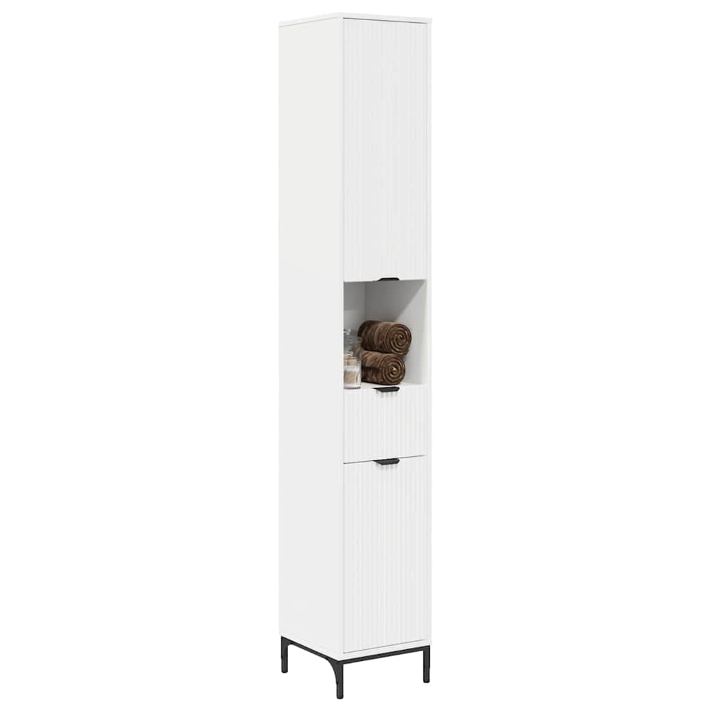 Badezimmerschrank Weiß 31,5 x 33 x 190 cm Holzwerkstoff, Metall