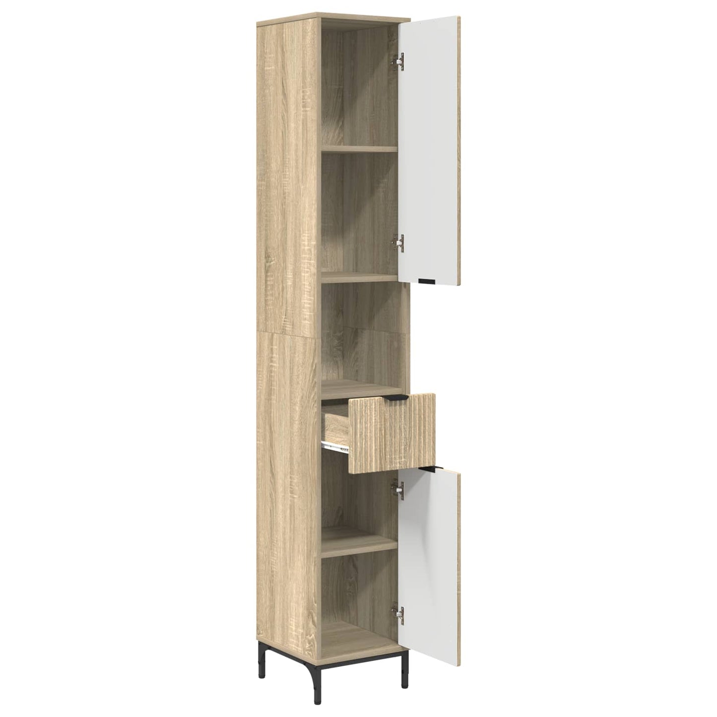 Badezimmerschrank Sonoma-Eiche 31,5 x 33 x 190 cm